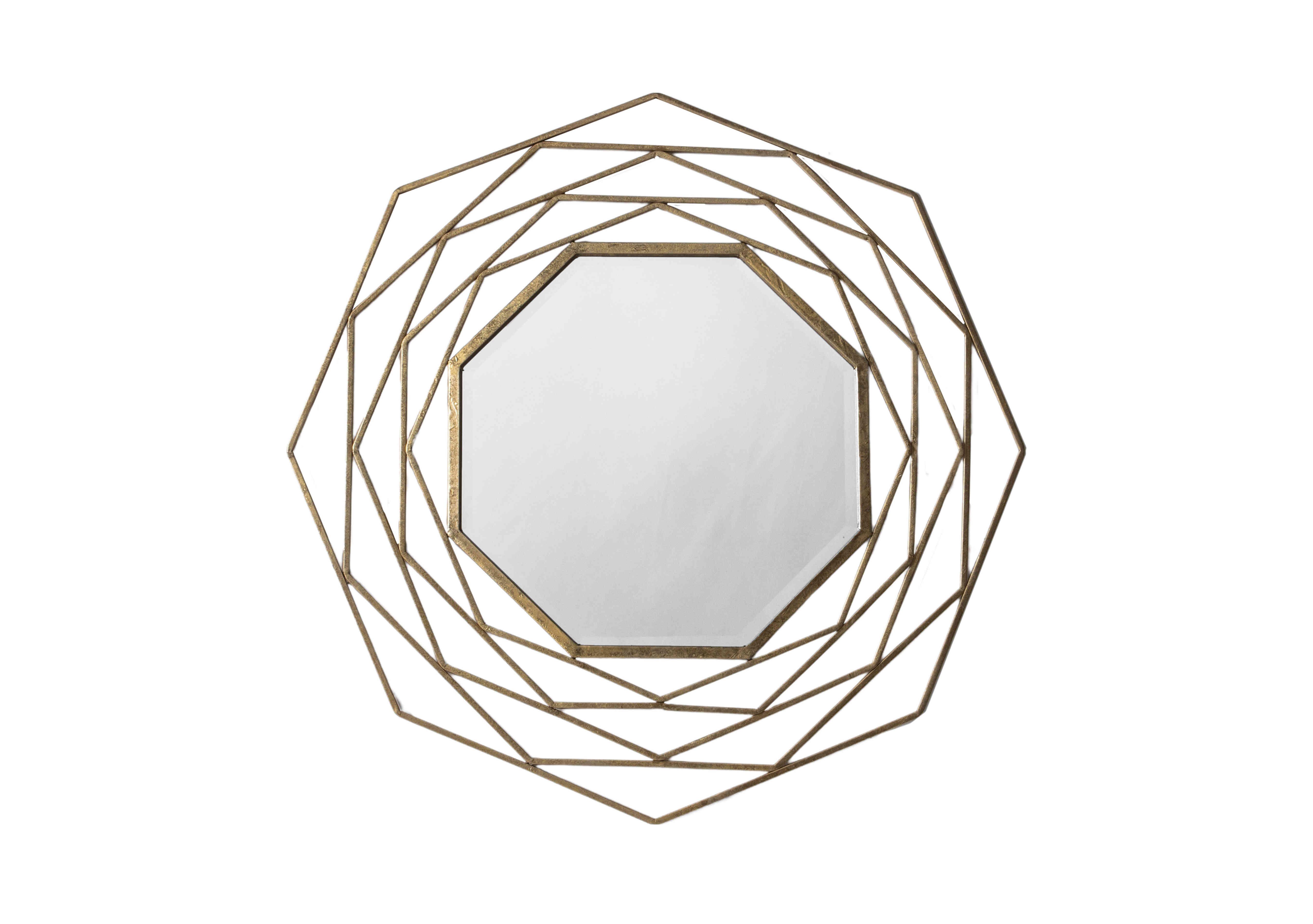 Salanza Mirror in Gold on Furniture Village