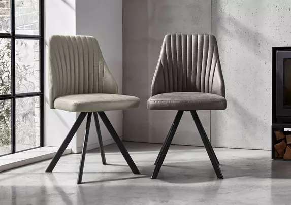 Vida Set of 4 Swivel Dining Chairs