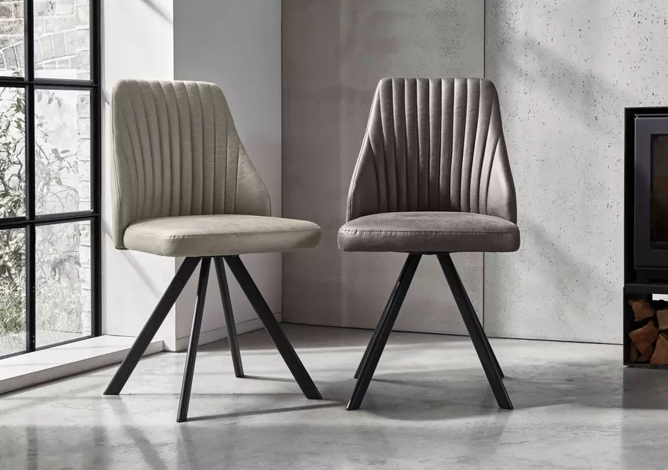 Vida Set of 6 Swivel Dining Chairs