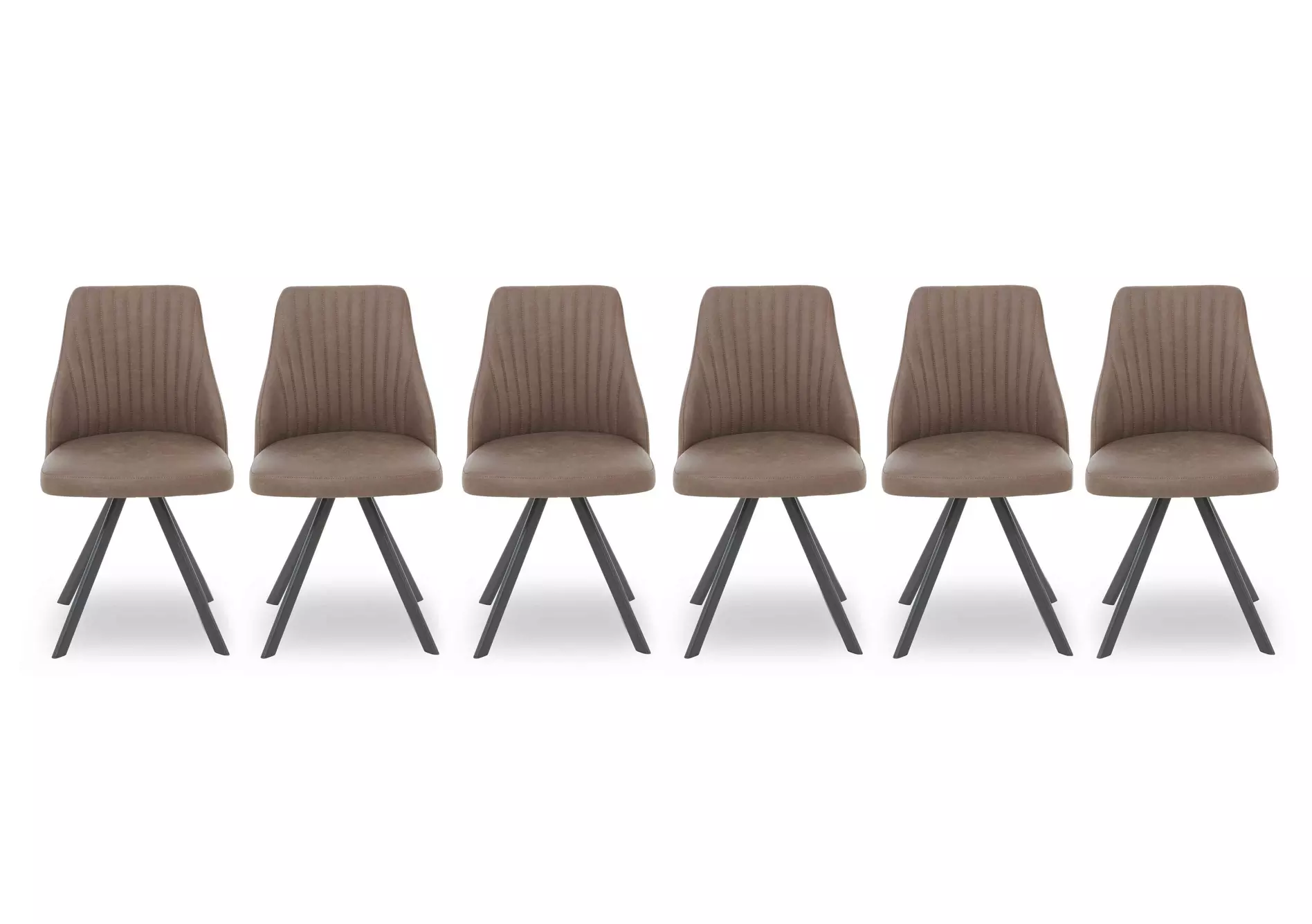 Vida Set of 6 Swivel Dining Chairs