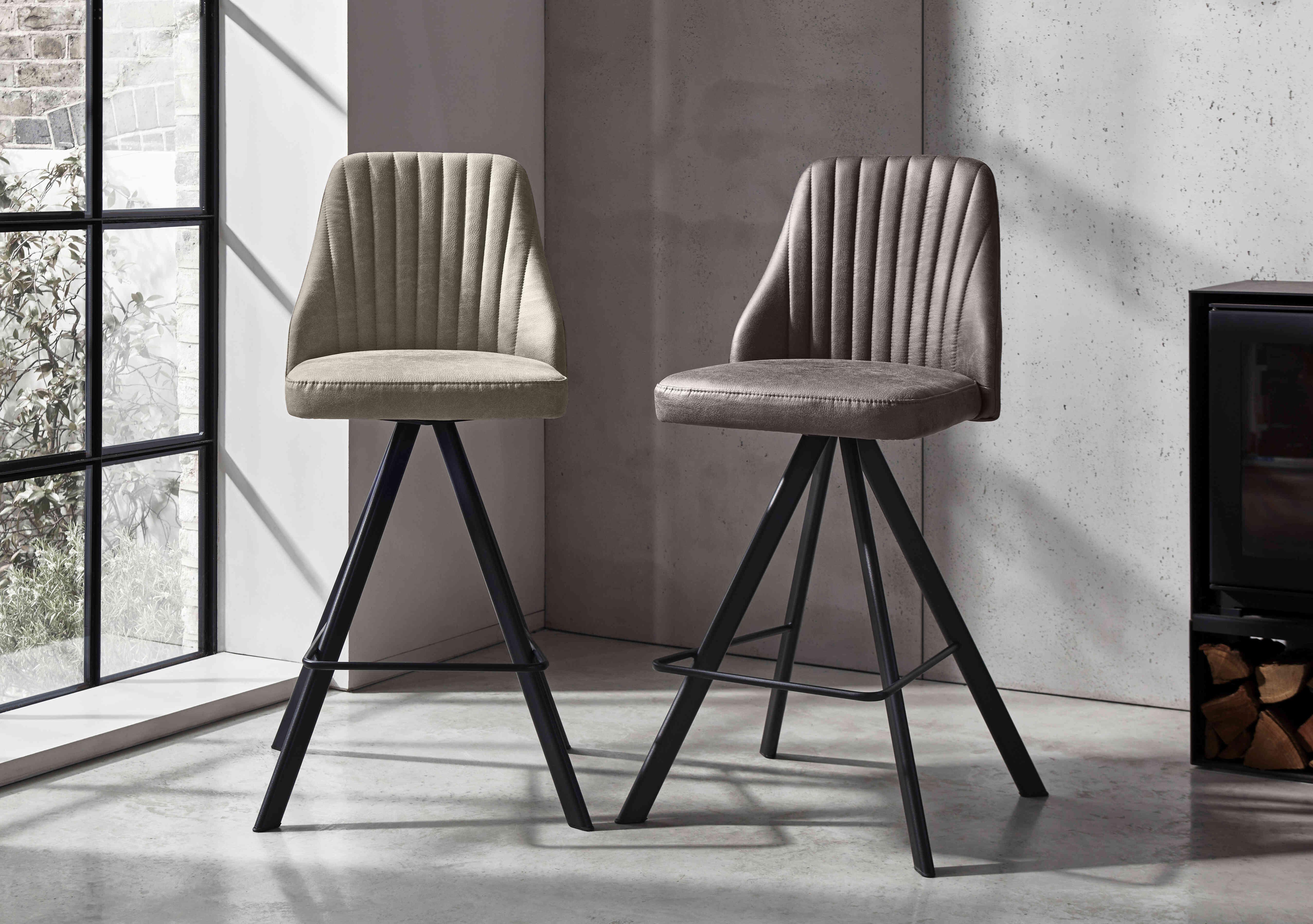 Vida Pair of Swivel Bar Stools in  on Furniture Village