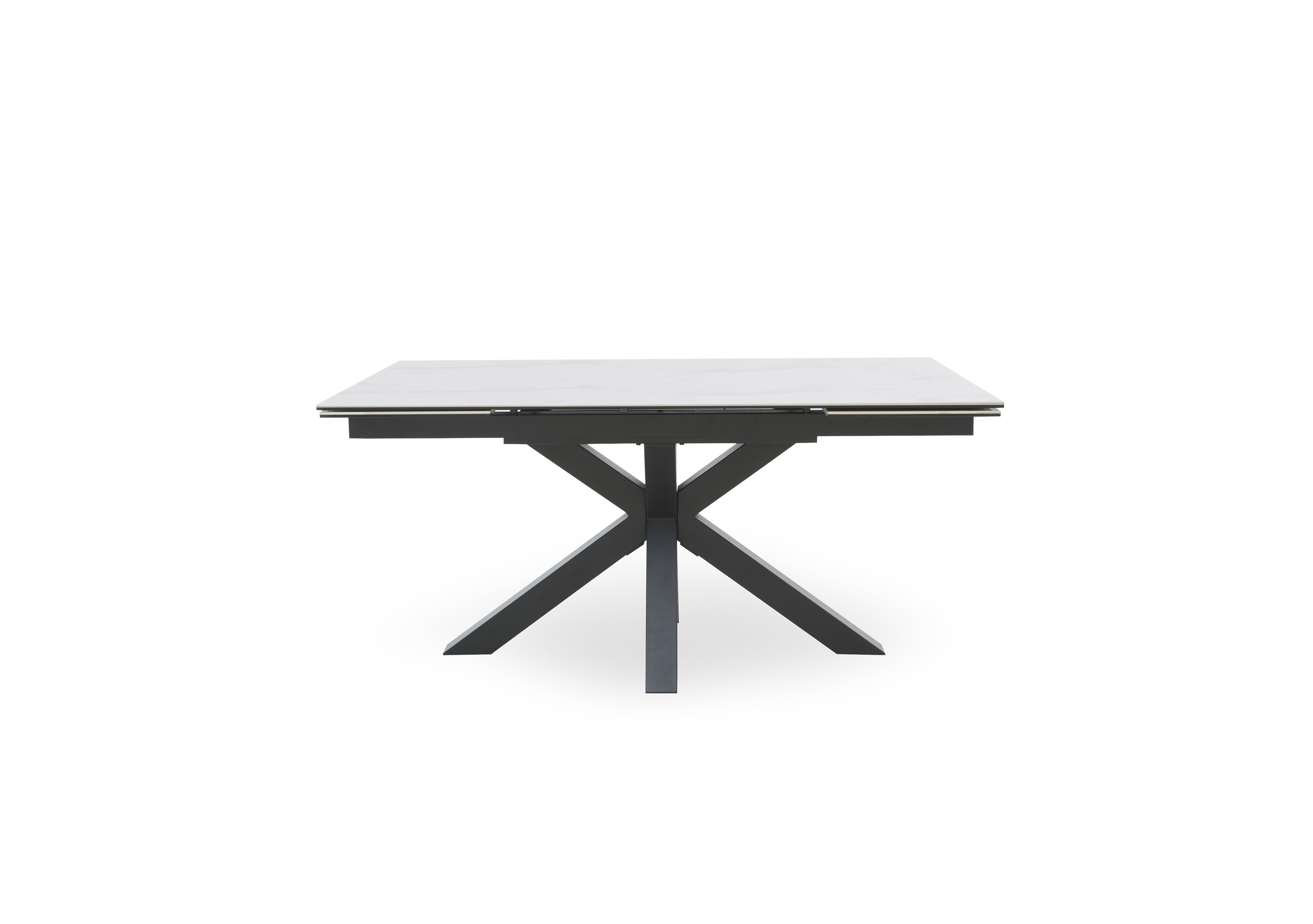 Vida Extending Dining Table in White on Furniture Village