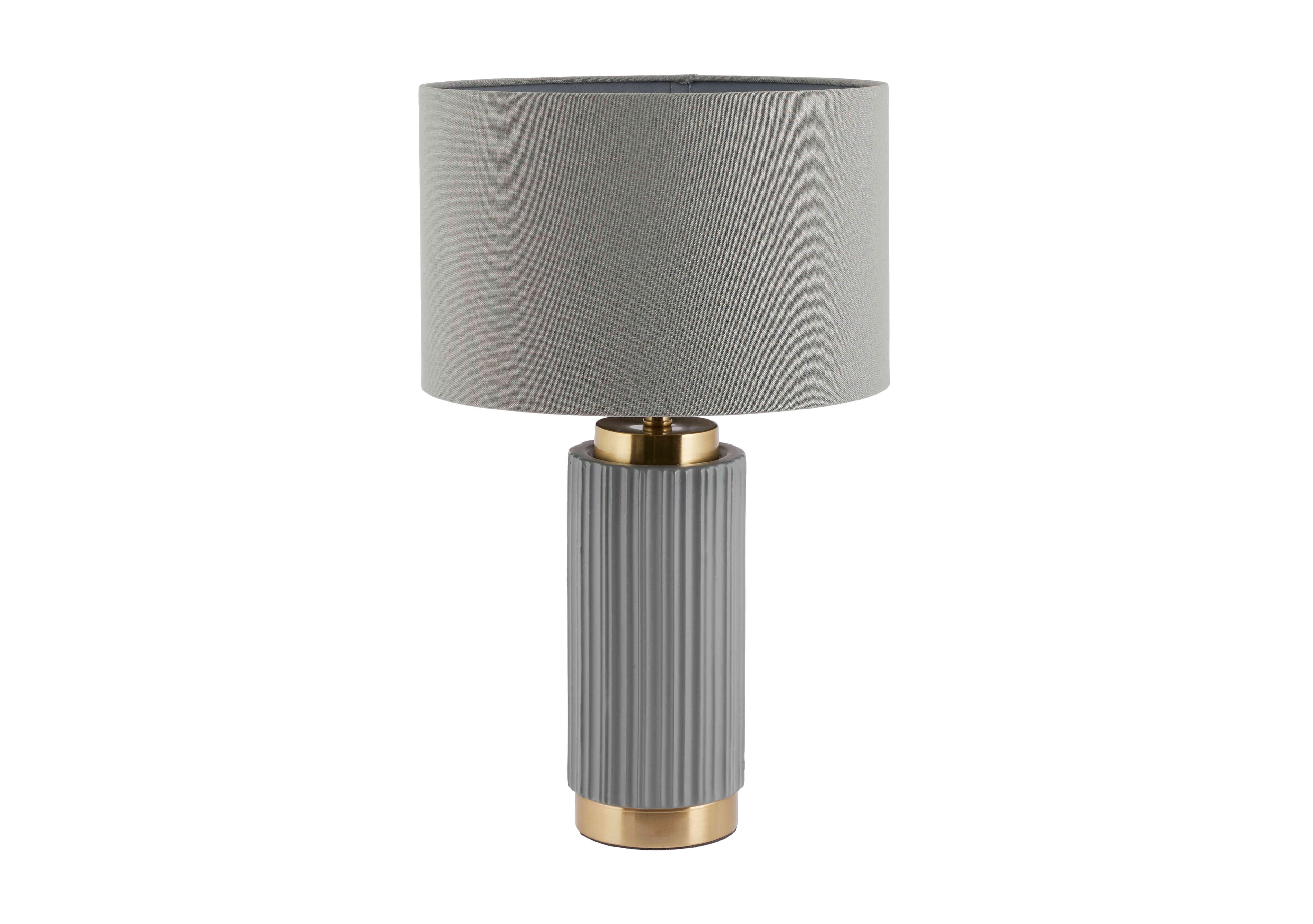Tammy Table Lamp in Grey on Furniture Village