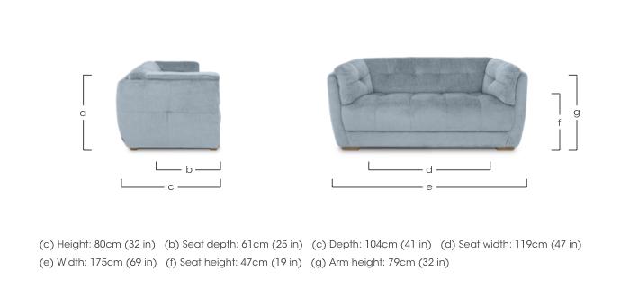 Cartier Fabric 2 Seater Sofa in  on Furniture Village