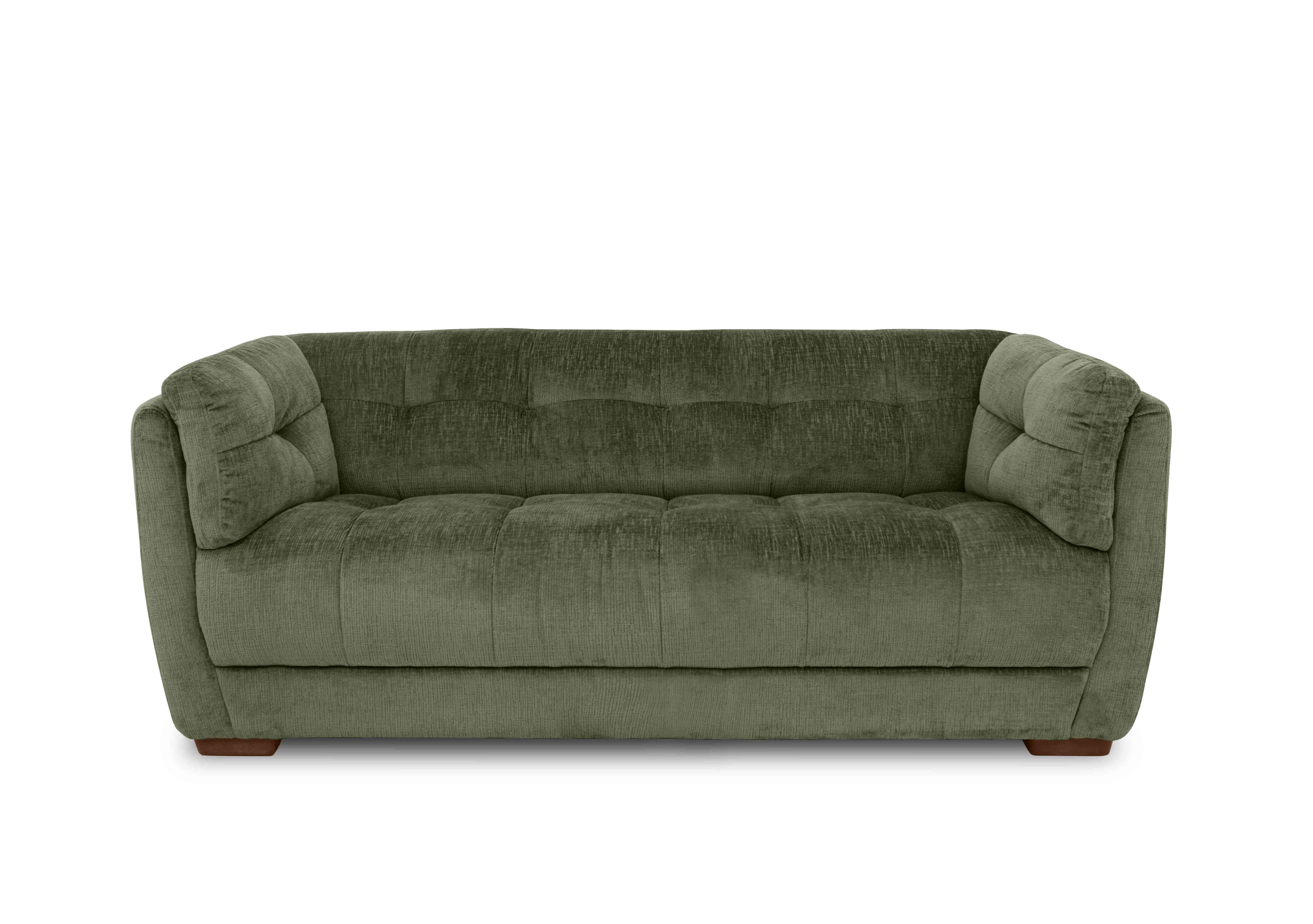 Cartier Fabric 3 Seater Sofa in Hunter Green Wal Ft X3-A616 on Furniture Village
