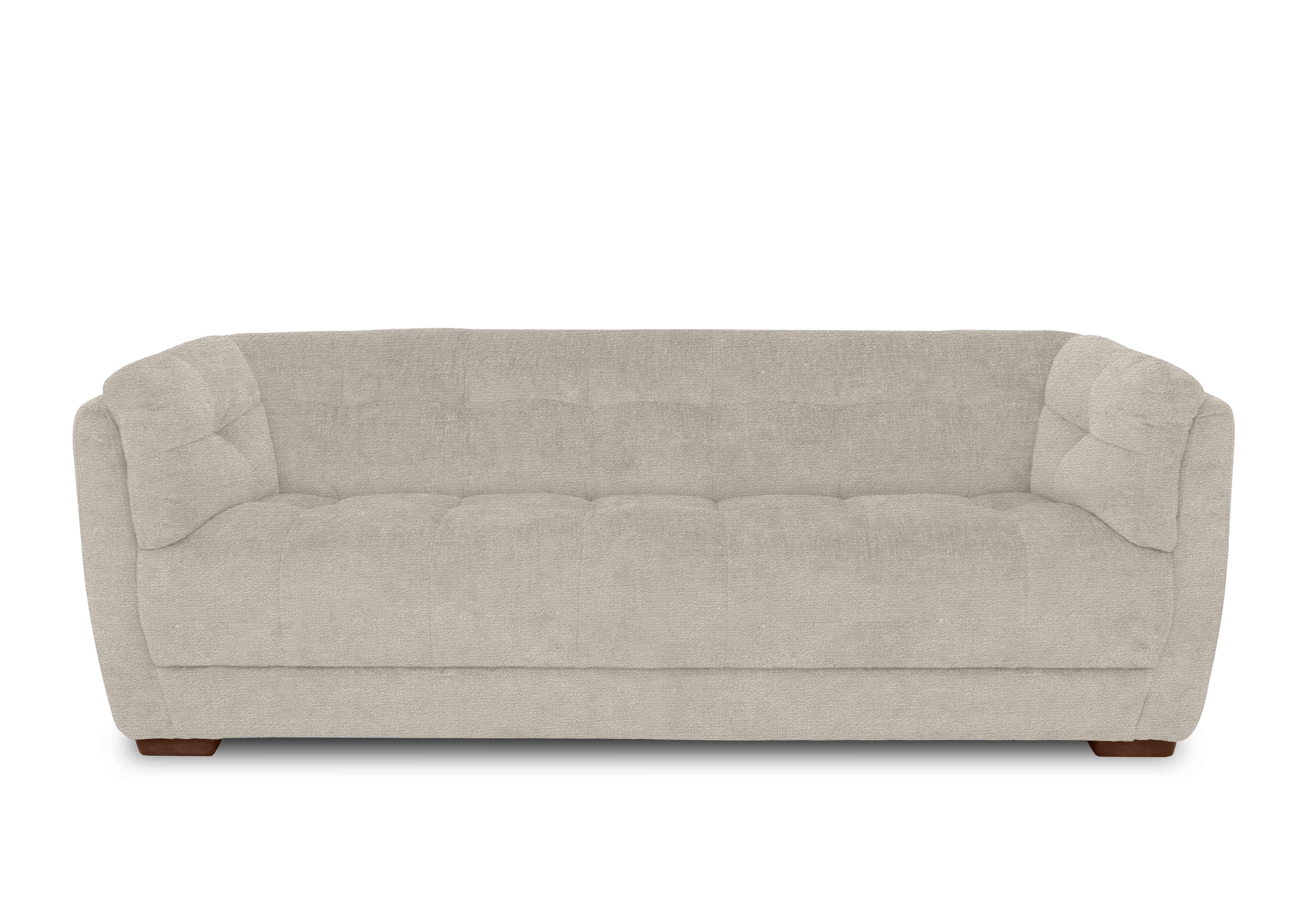 Cartier Fabric 4 Seater Sofa in Barley With Walnut Ft X3-W022 on Furniture Village