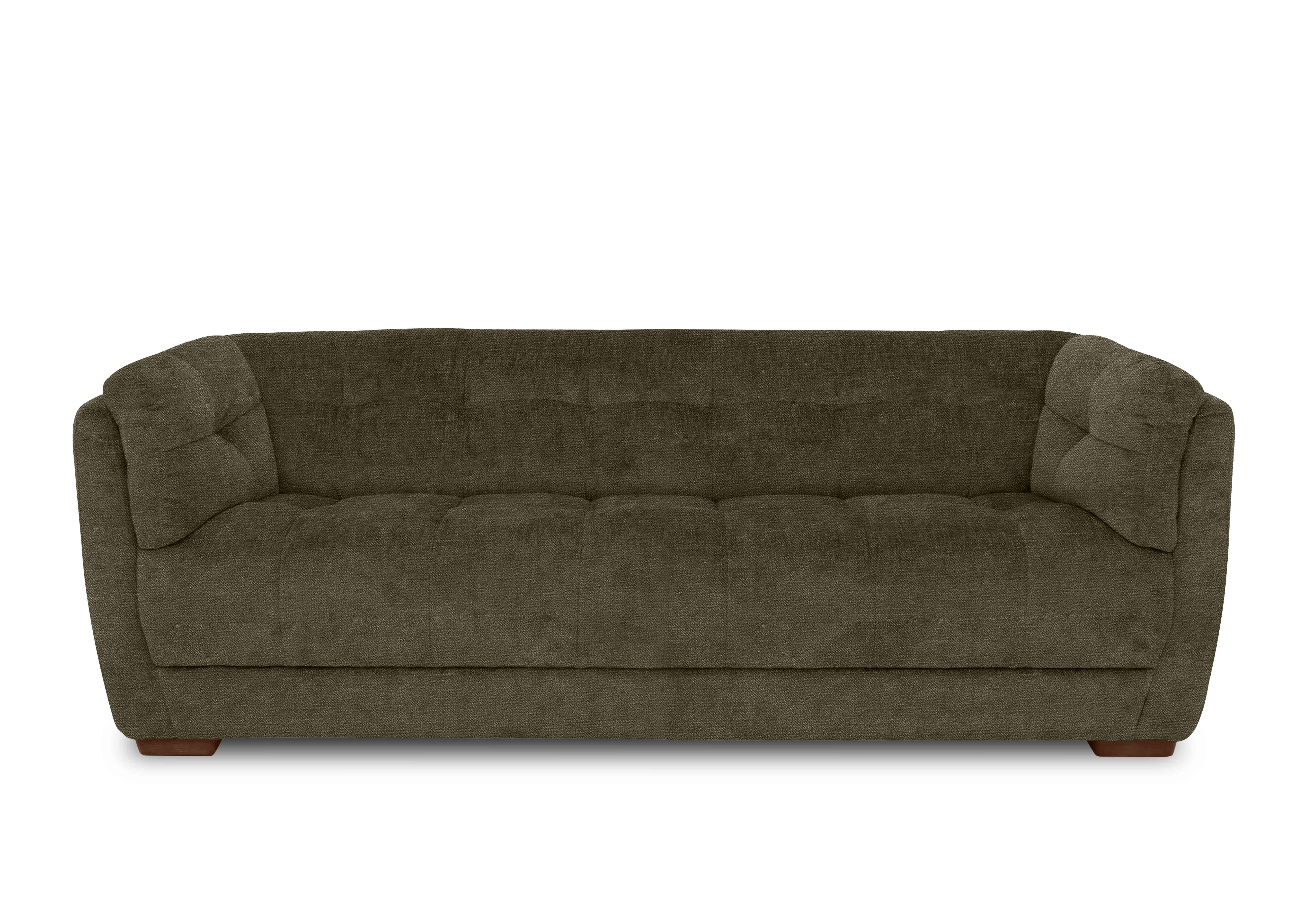 Cartier Fabric 4 Seater Sofa in Pine With Walnut Feet X3-W018 on Furniture Village
