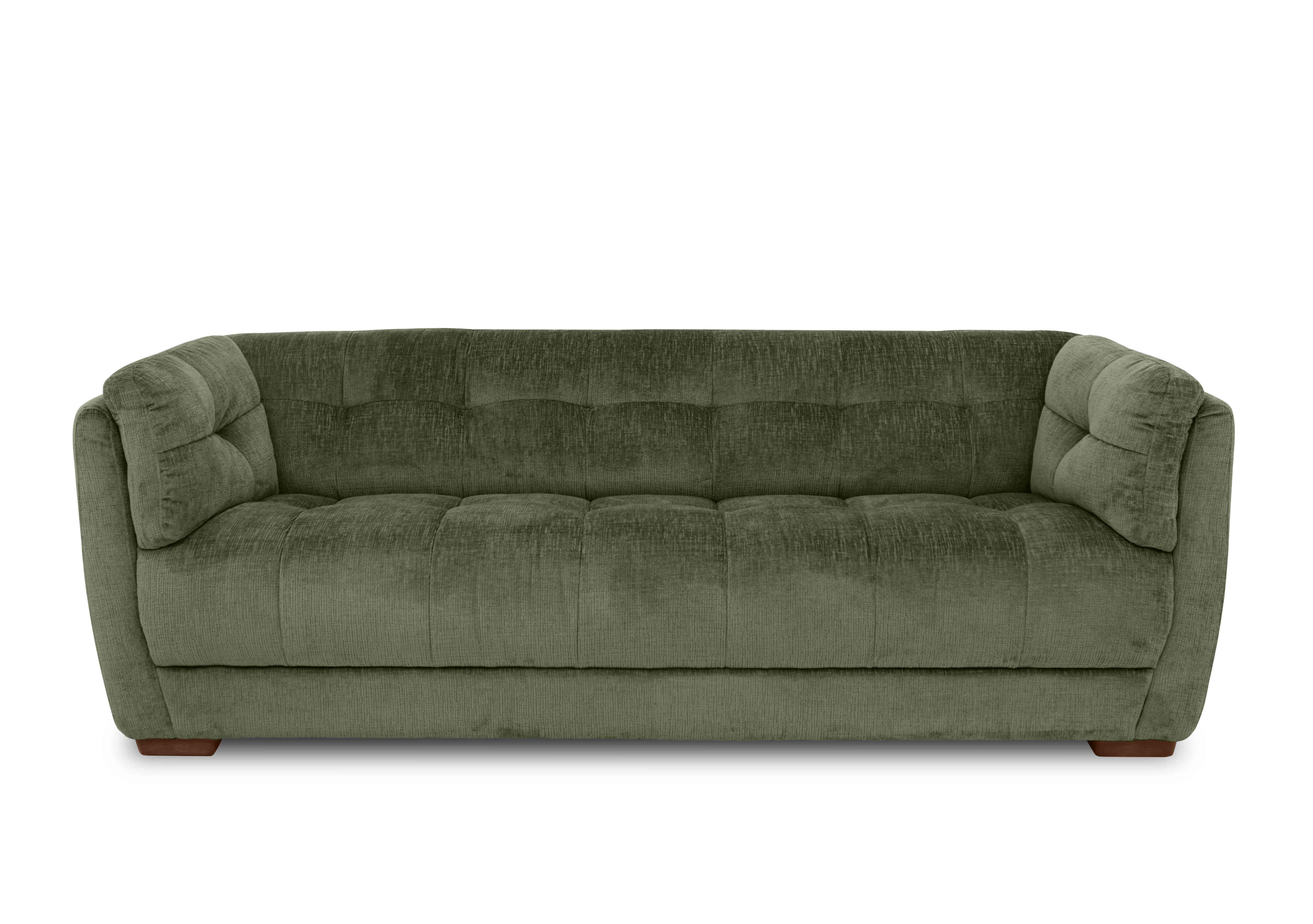 Cartier Fabric 4 Seater Sofa in X3-A616 Hunter Green Wal Ft on Furniture Village