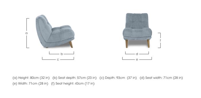 Cartier Fabric Accent Chair in  on Furniture Village