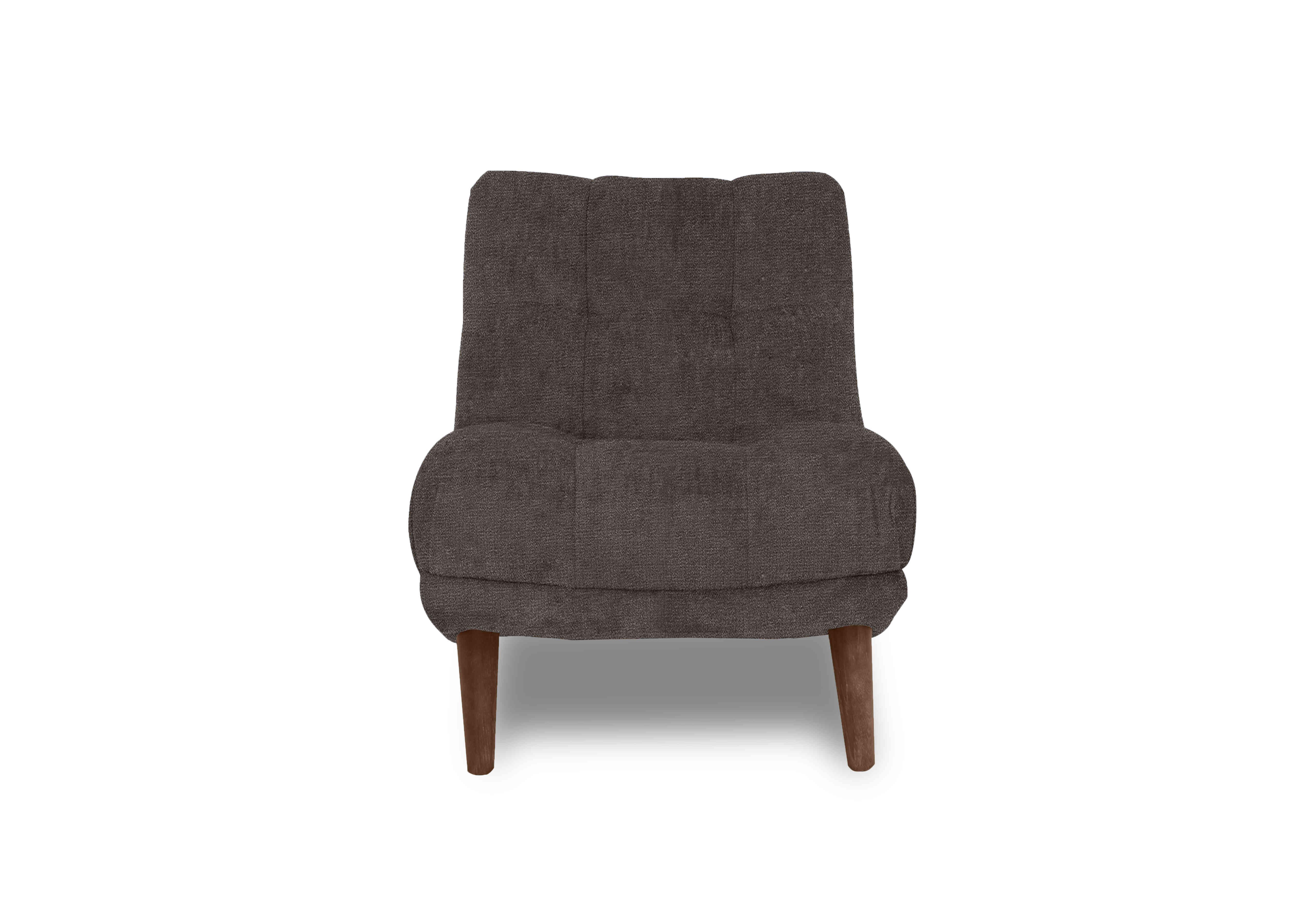 Cartier Fabric Accent Chair in Brindle With Walnut Ft X3-W020 on Furniture Village