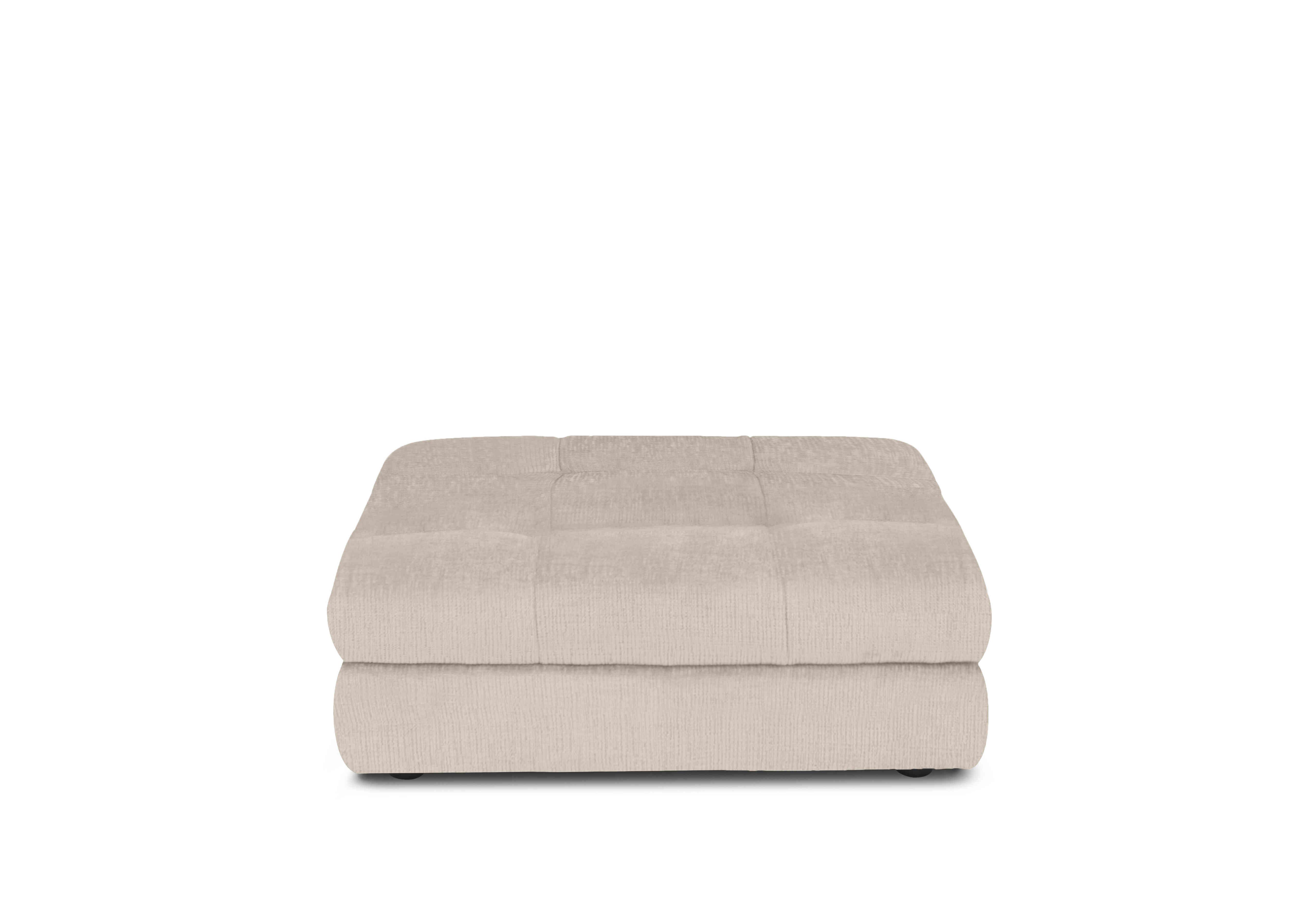 Cartier Fabric Footstool in Stone Hearth X3-A603 on Furniture Village
