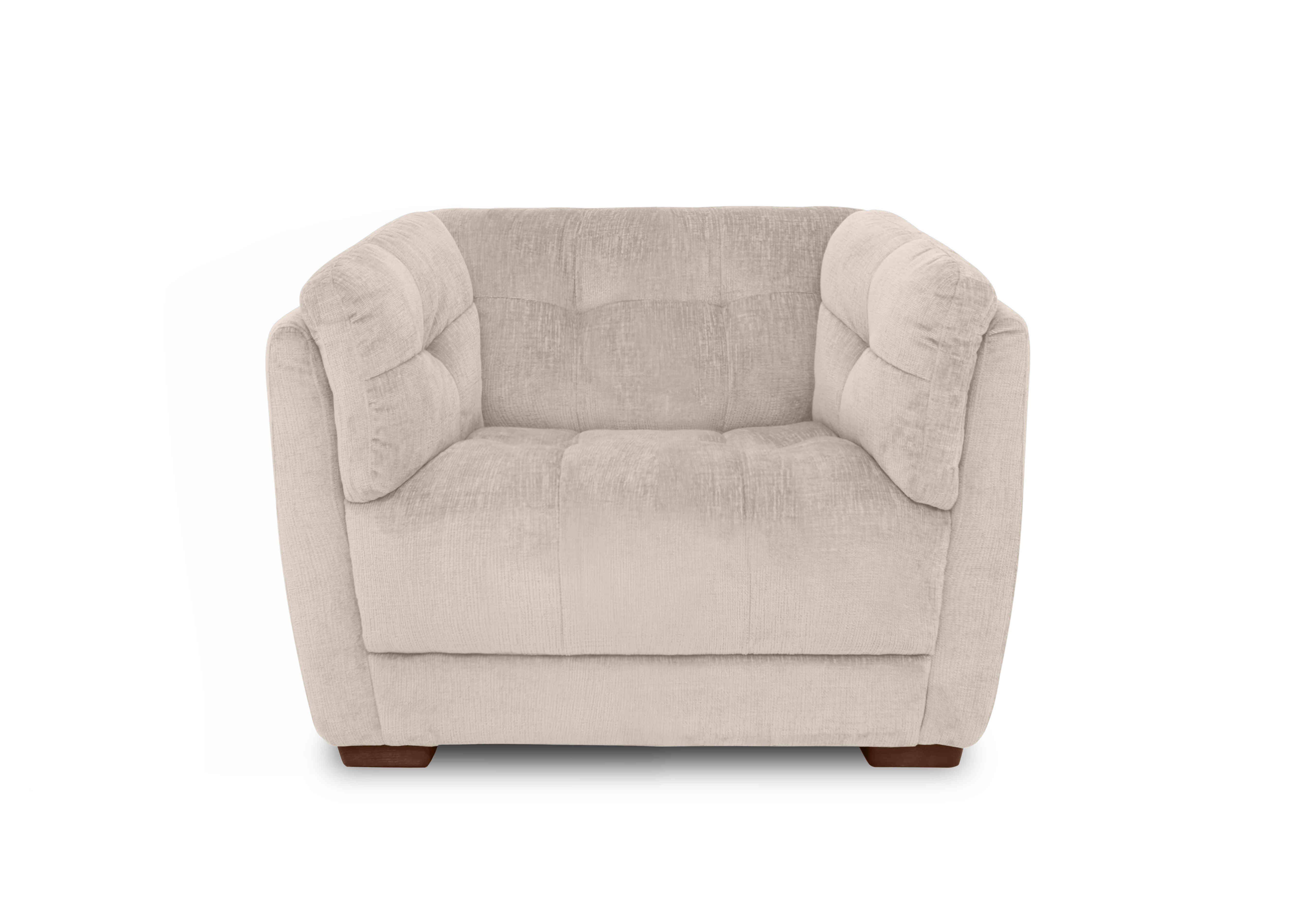 Cartier Fabric Snuggler Chair in X3-A603 Stone Hearth Wal Ft on Furniture Village