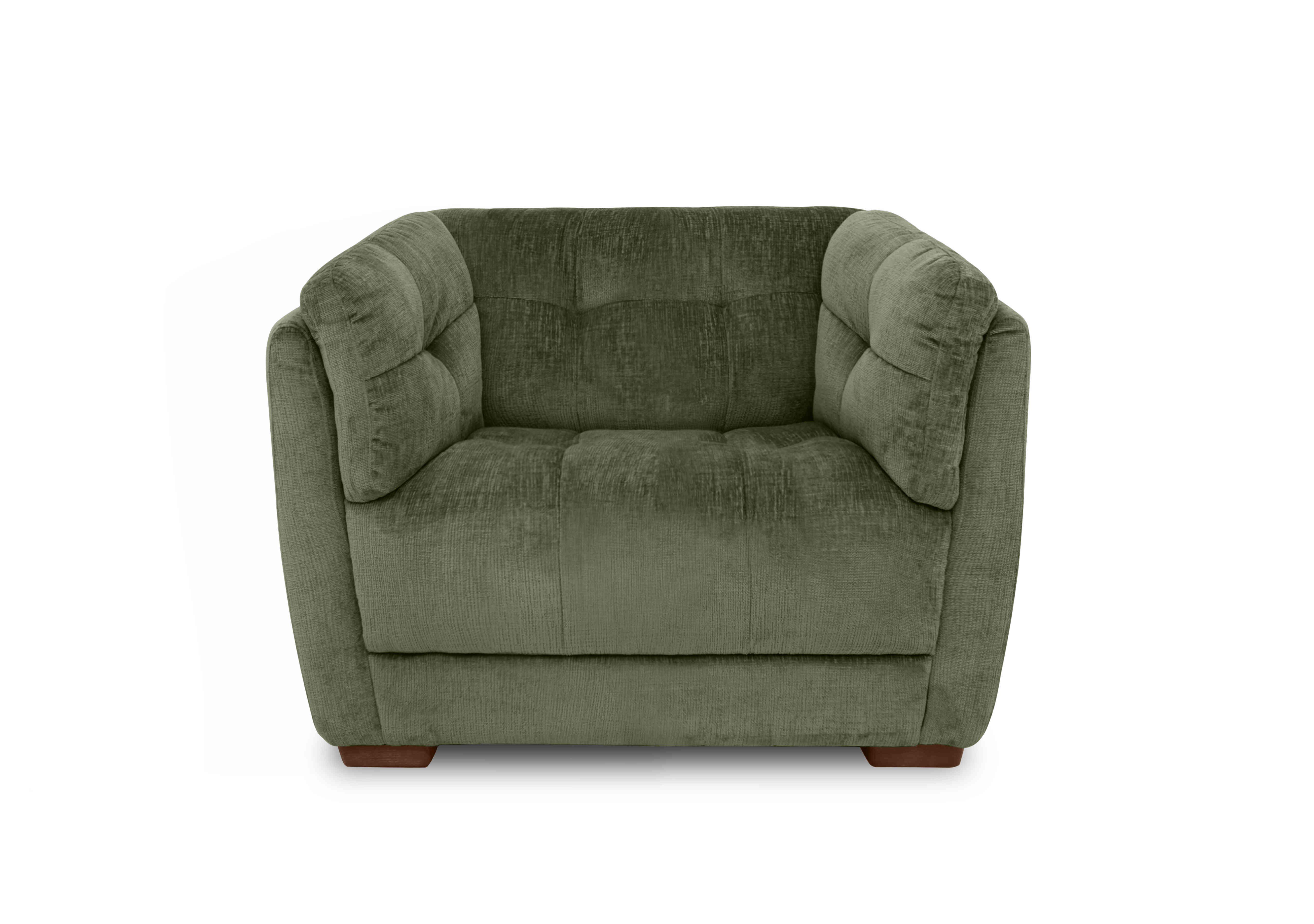 Cartier Fabric Snuggler Chair in X3-A616 Hunter Green Wal Ft on Furniture Village