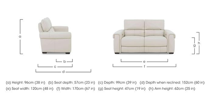 Nixon Leather 2 Seater Sofa in  on Furniture Village