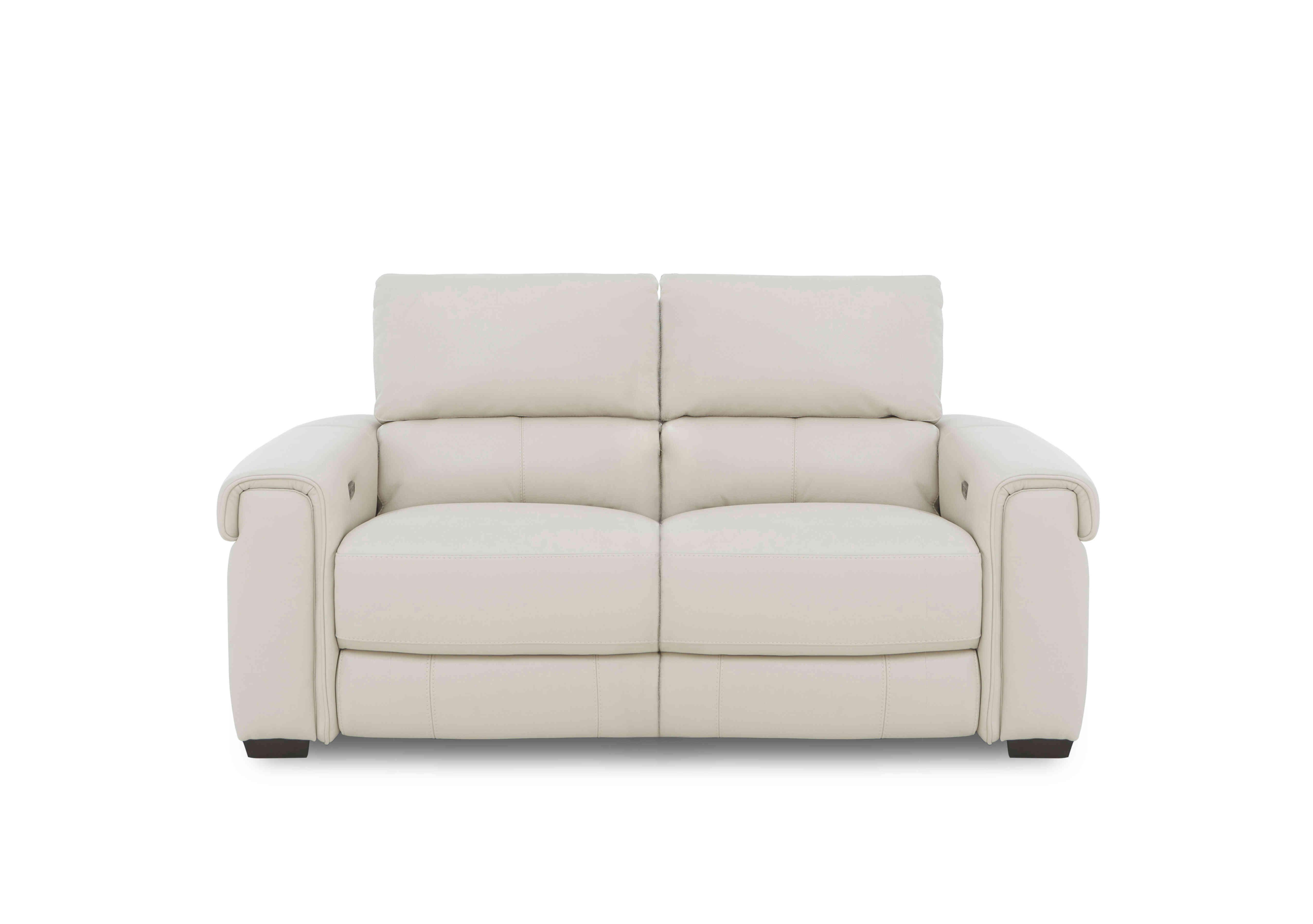 Nixon Leather 2 Seater Sofa in Bv-156e Frost on Furniture Village