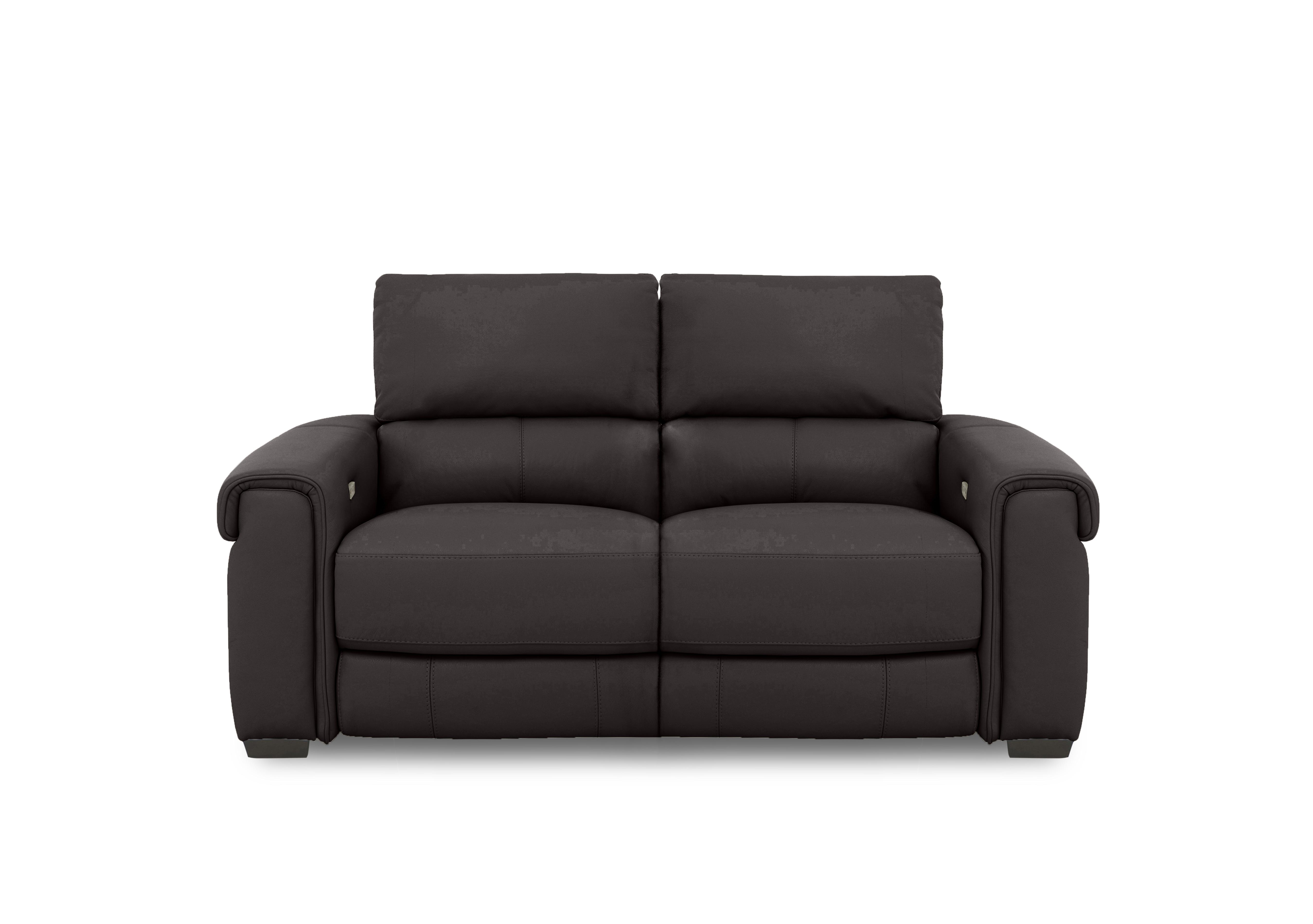 Nixon Leather 2 Seater Sofa in Nc-037c Walnut on Furniture Village