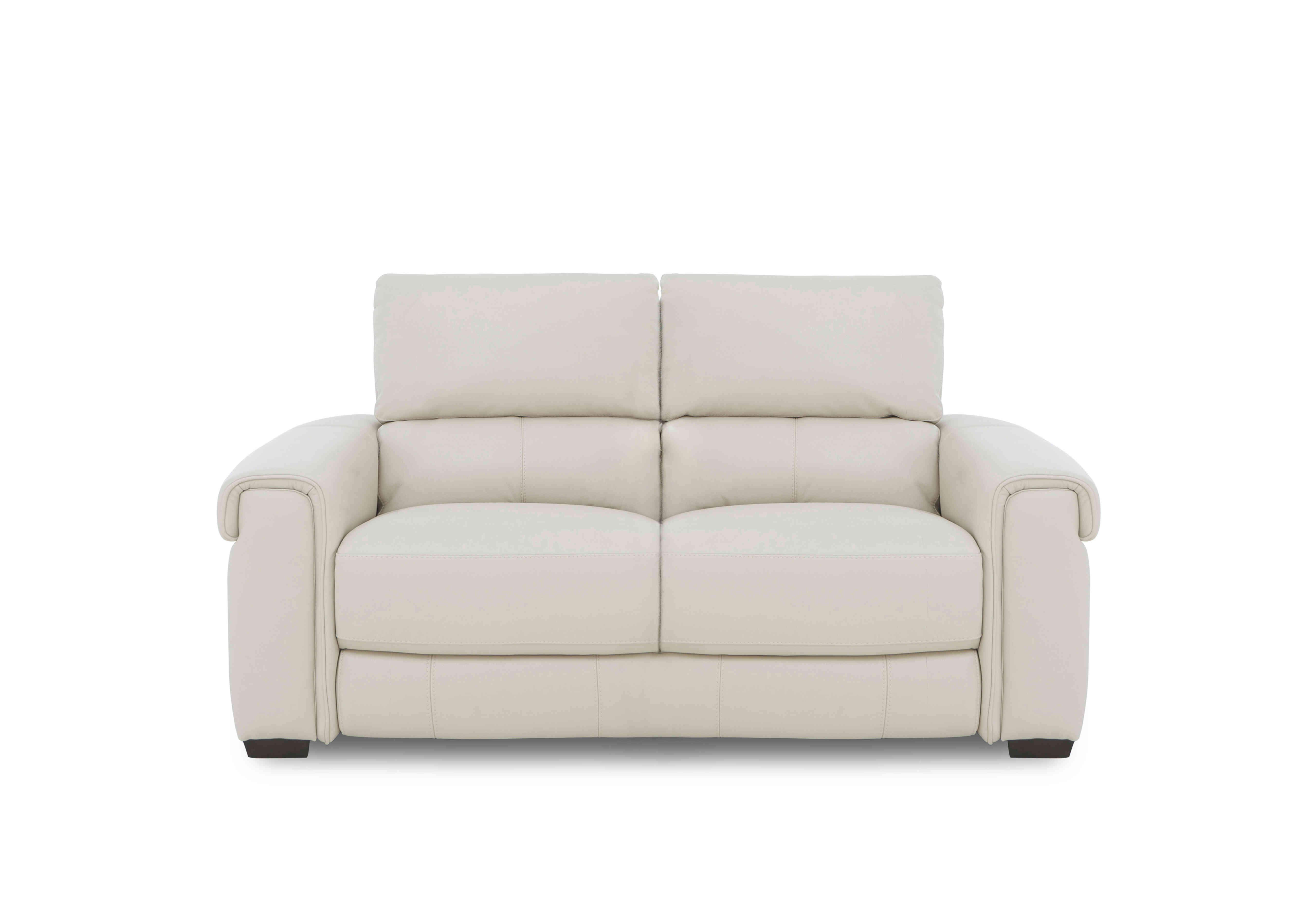 Nixon Leather 2 Seater Sofa in Nc-156e Frost on Furniture Village