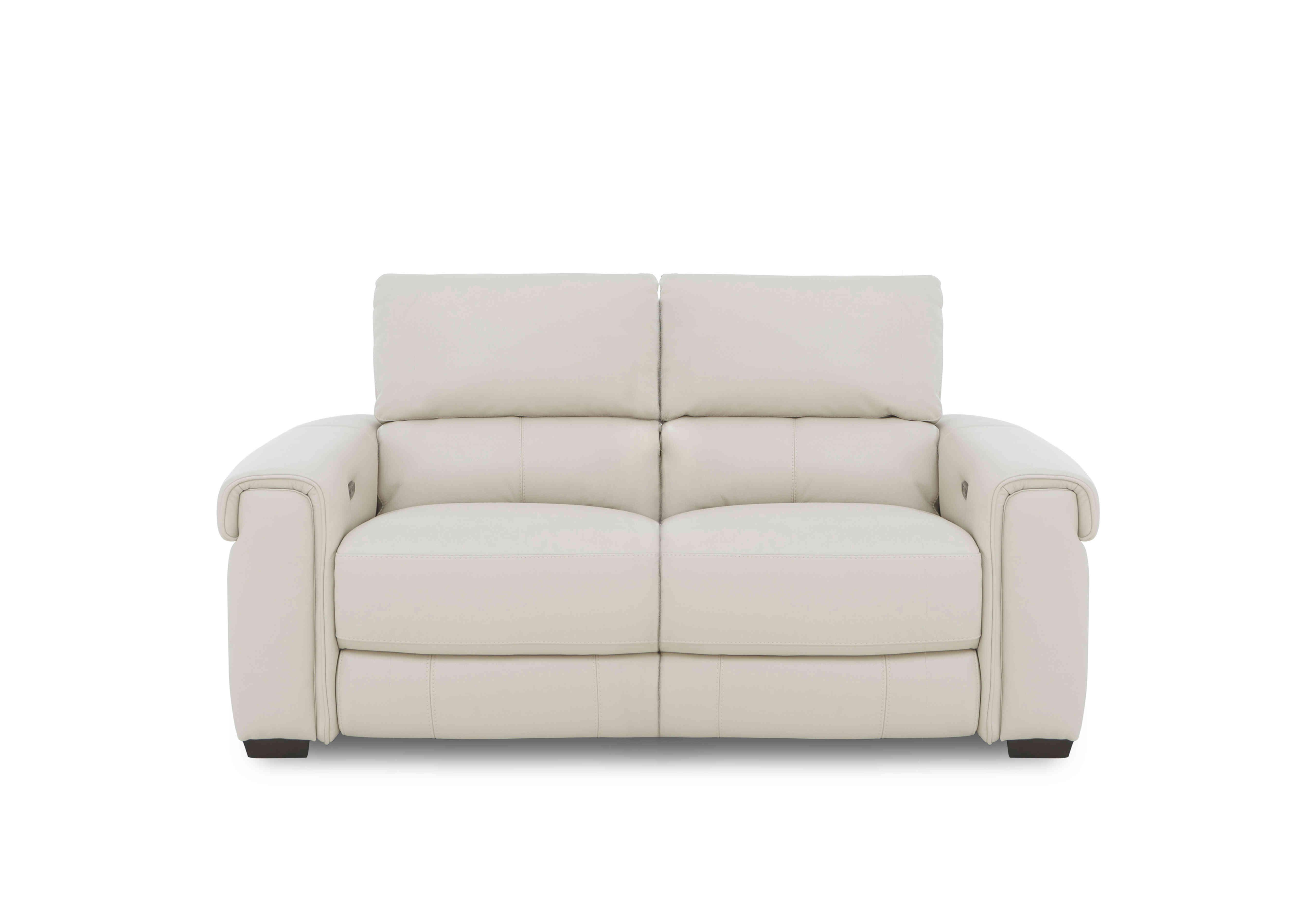 Nixon Leather 2 Seater Sofa in Nc-156e Frost on Furniture Village