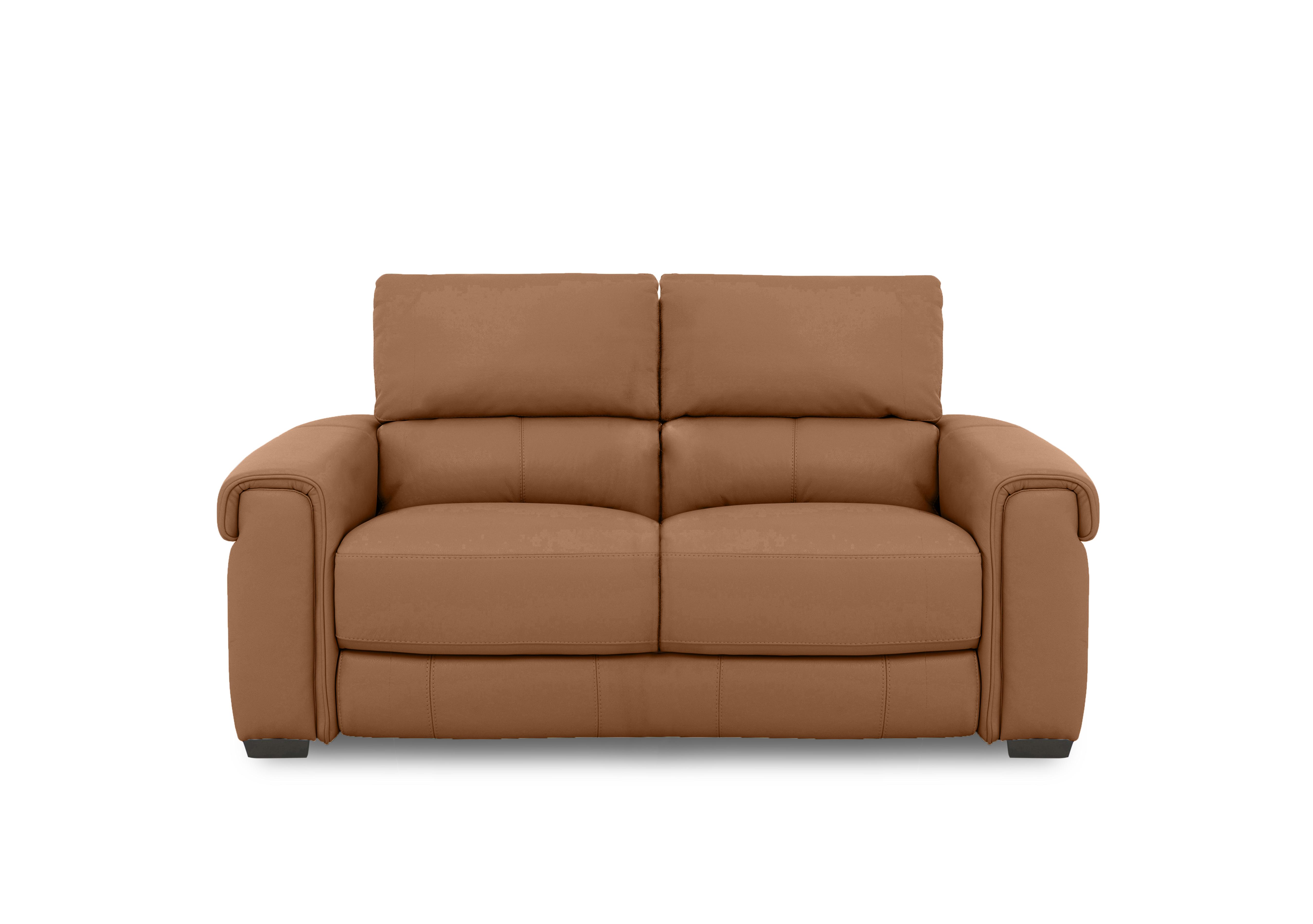 Nixon Leather 2 Seater Sofa in Nc-334e Pecan Brown on Furniture Village