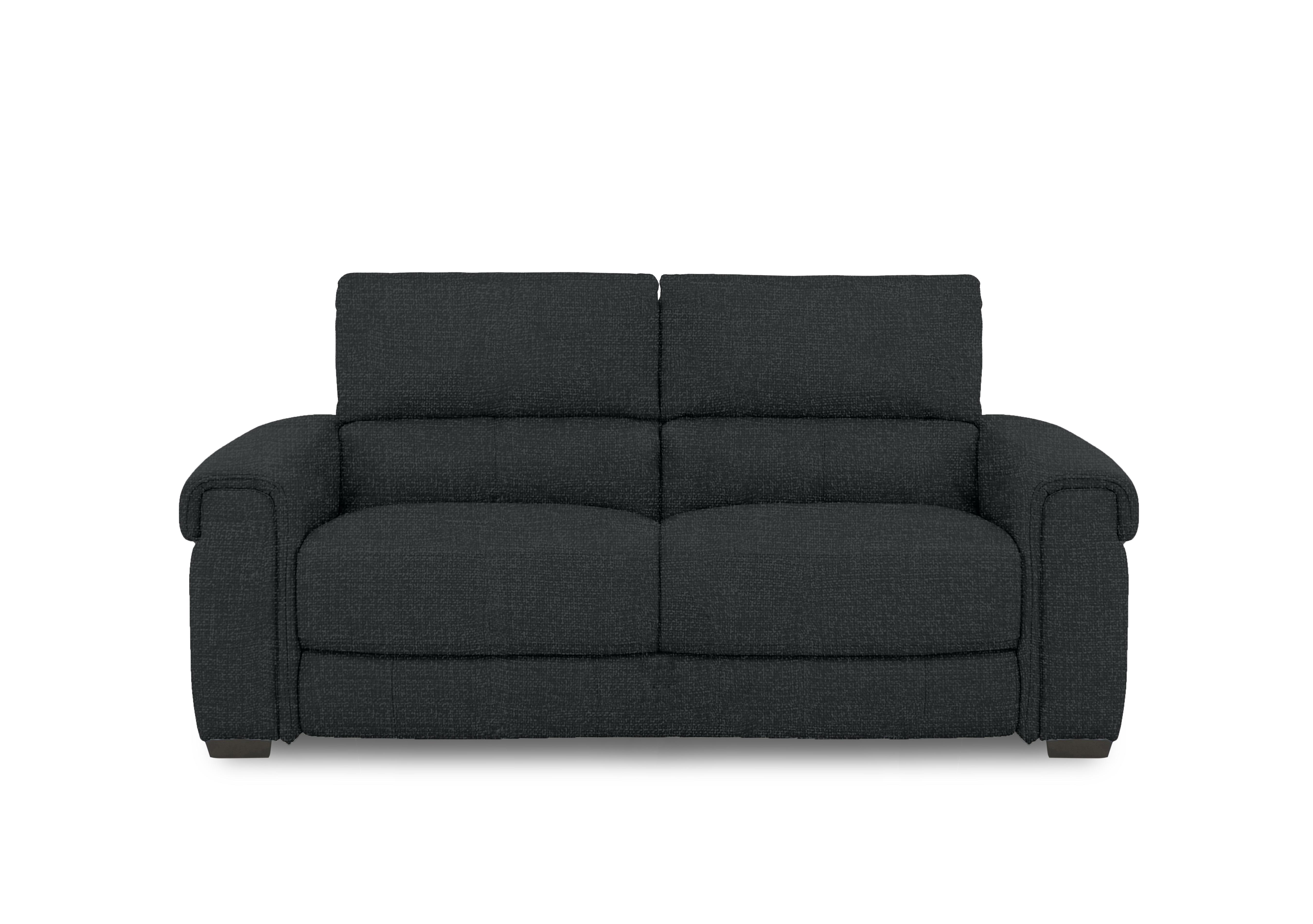 Nixon Fabric 3 Seater Sofa in Fab-Cac-R463 Black Mica on Furniture Village