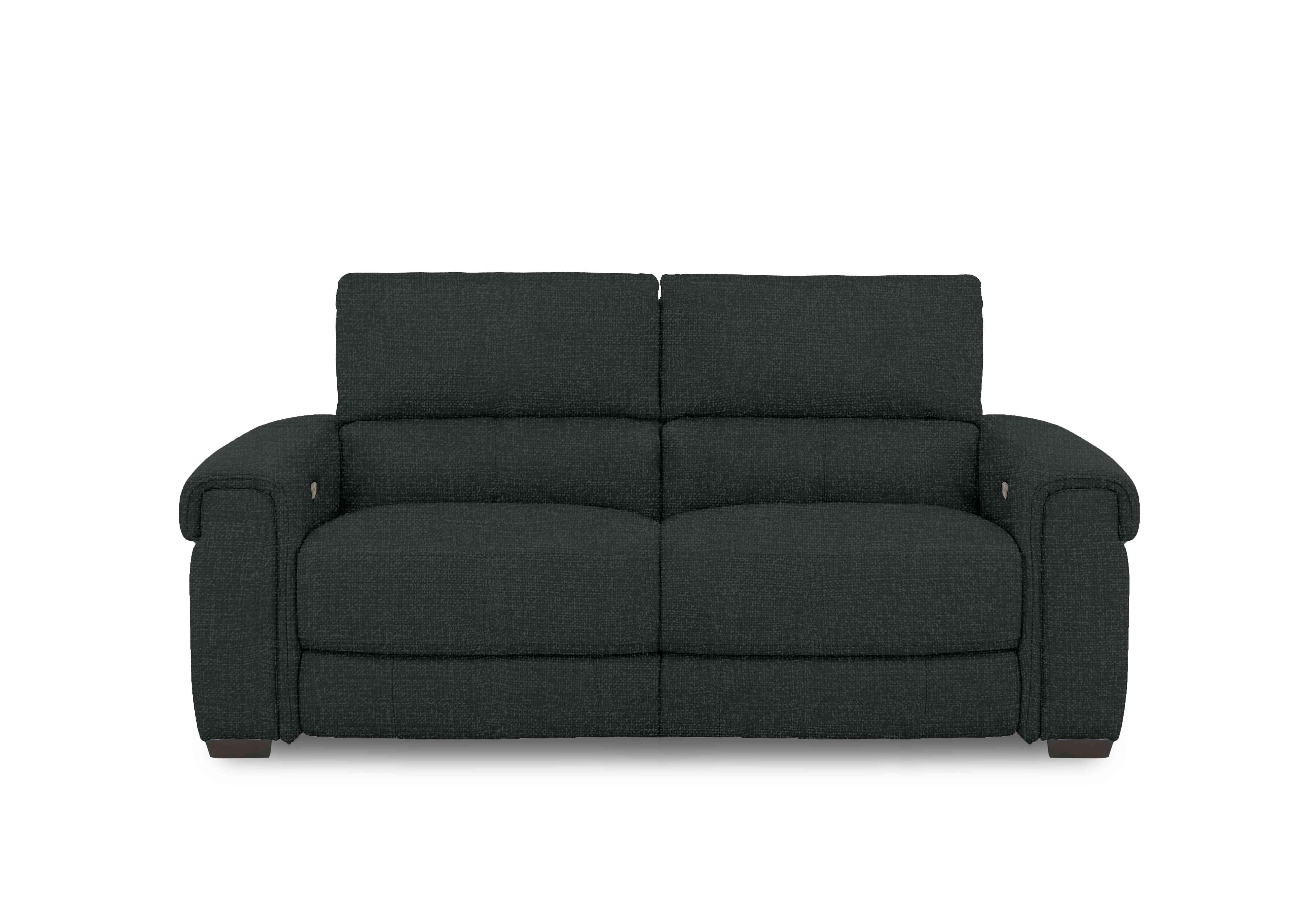 Nixon Fabric 3 Seater Sofa in Fab-Cac-R463 Black Mica on Furniture Village