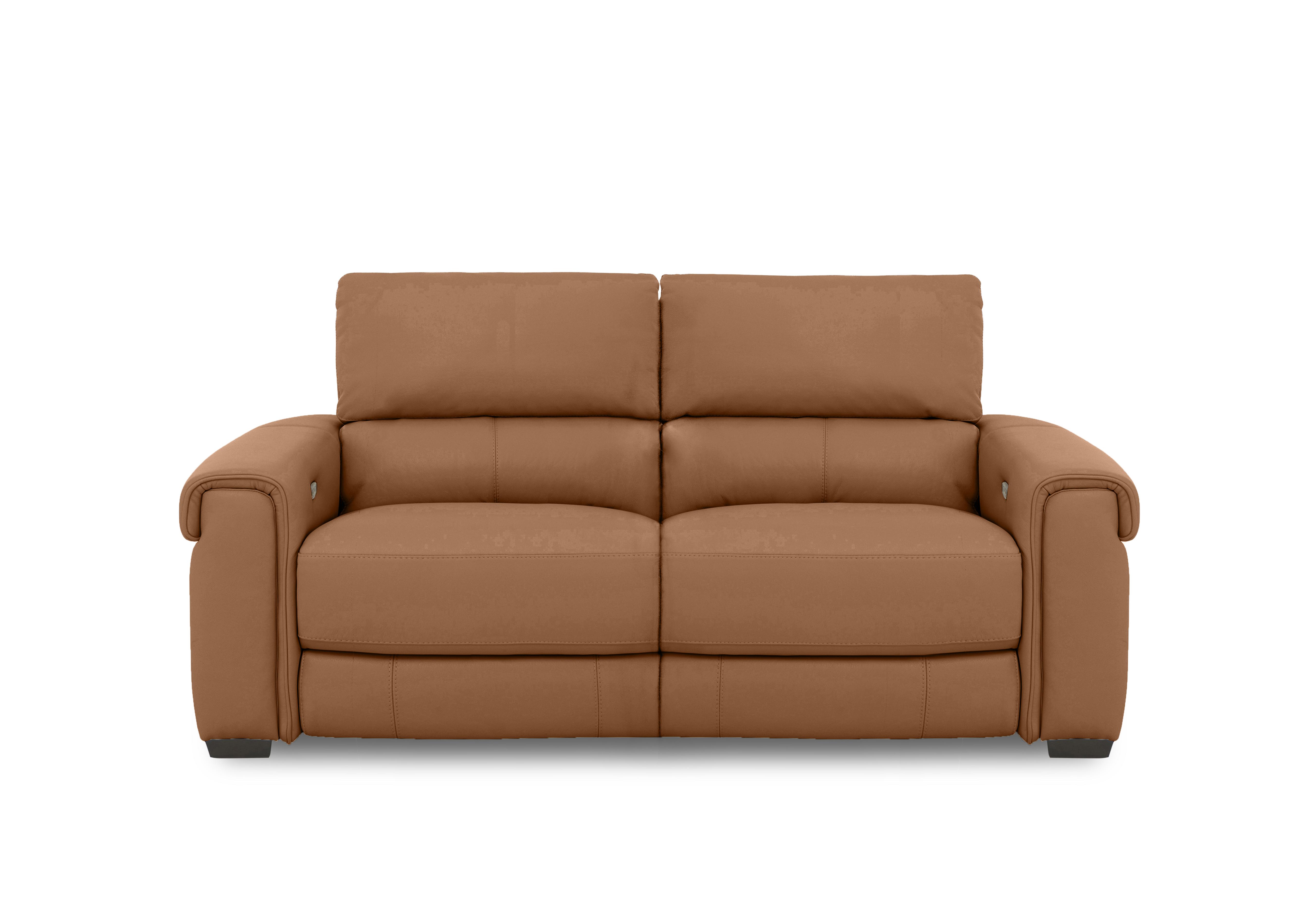 Nixon Leather 3 Seater Sofa in Hw-602b Pecan Brown on Furniture Village