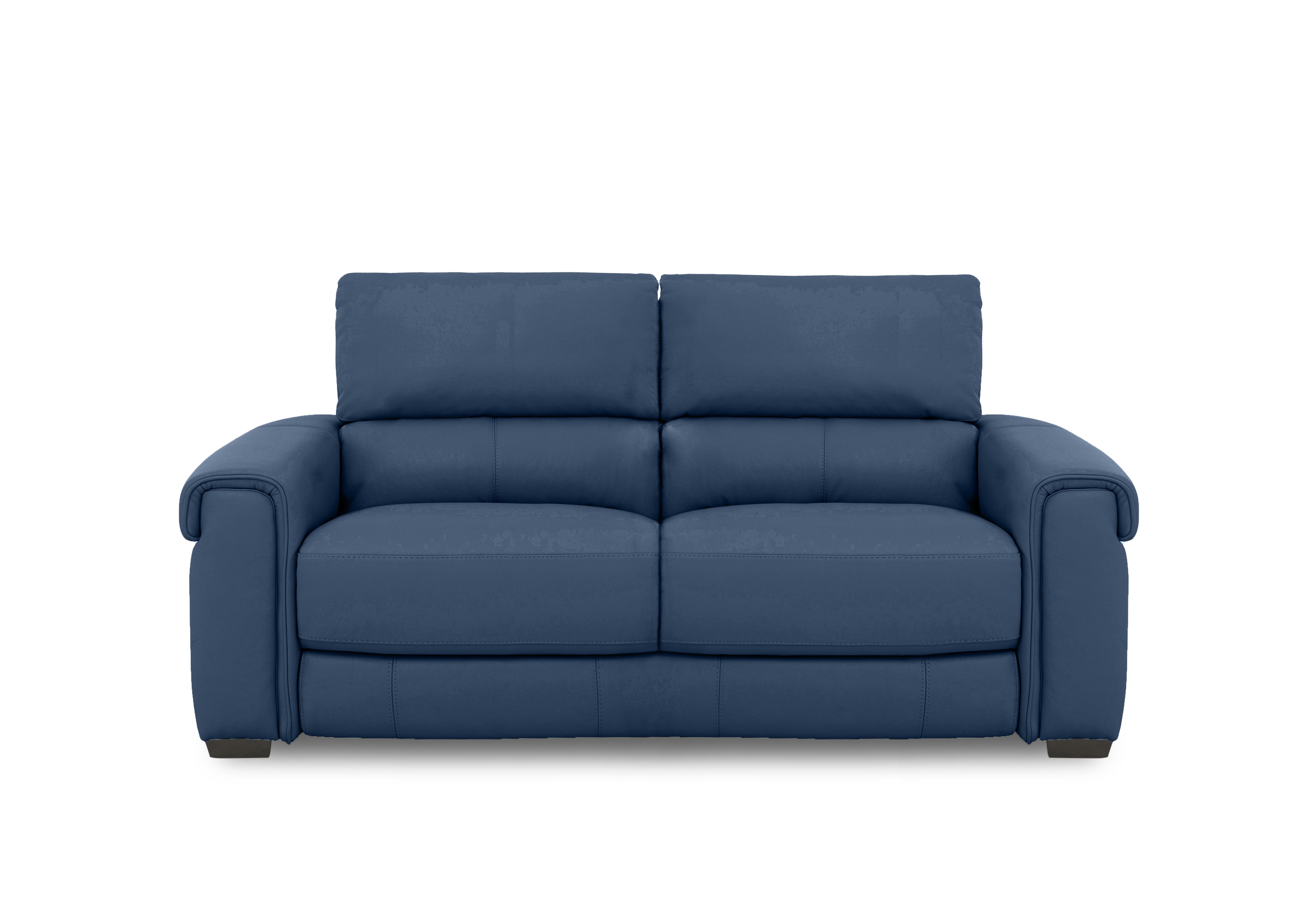 Nixon Leather 3 Seater Sofa in Nc-284e Carribean Sea on Furniture Village