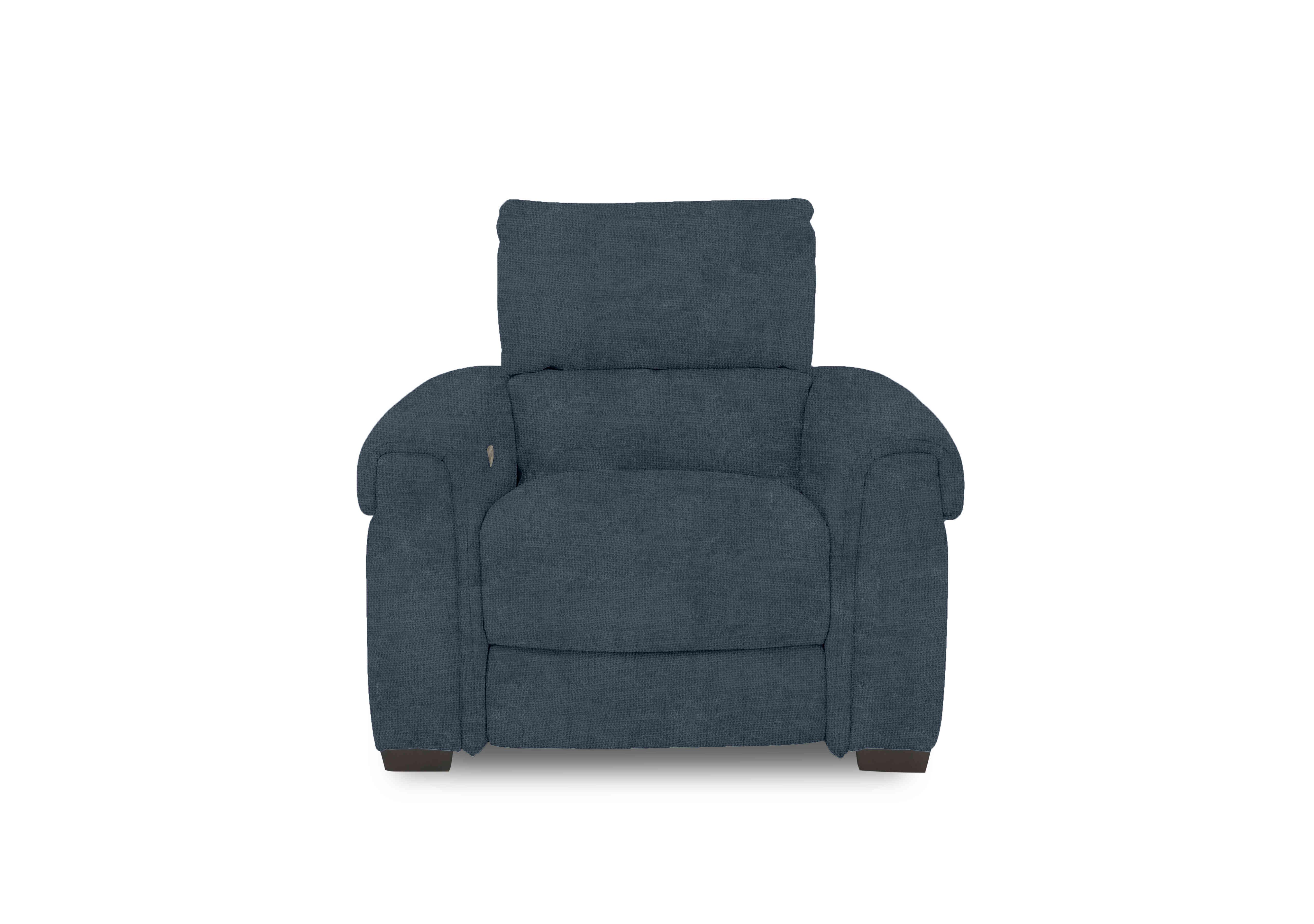 Nixon Fabric Chair in Fab-Coe-R303 Silverish Blue on Furniture Village