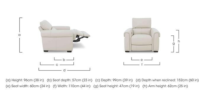 Nixon Leather Chair in  on Furniture Village