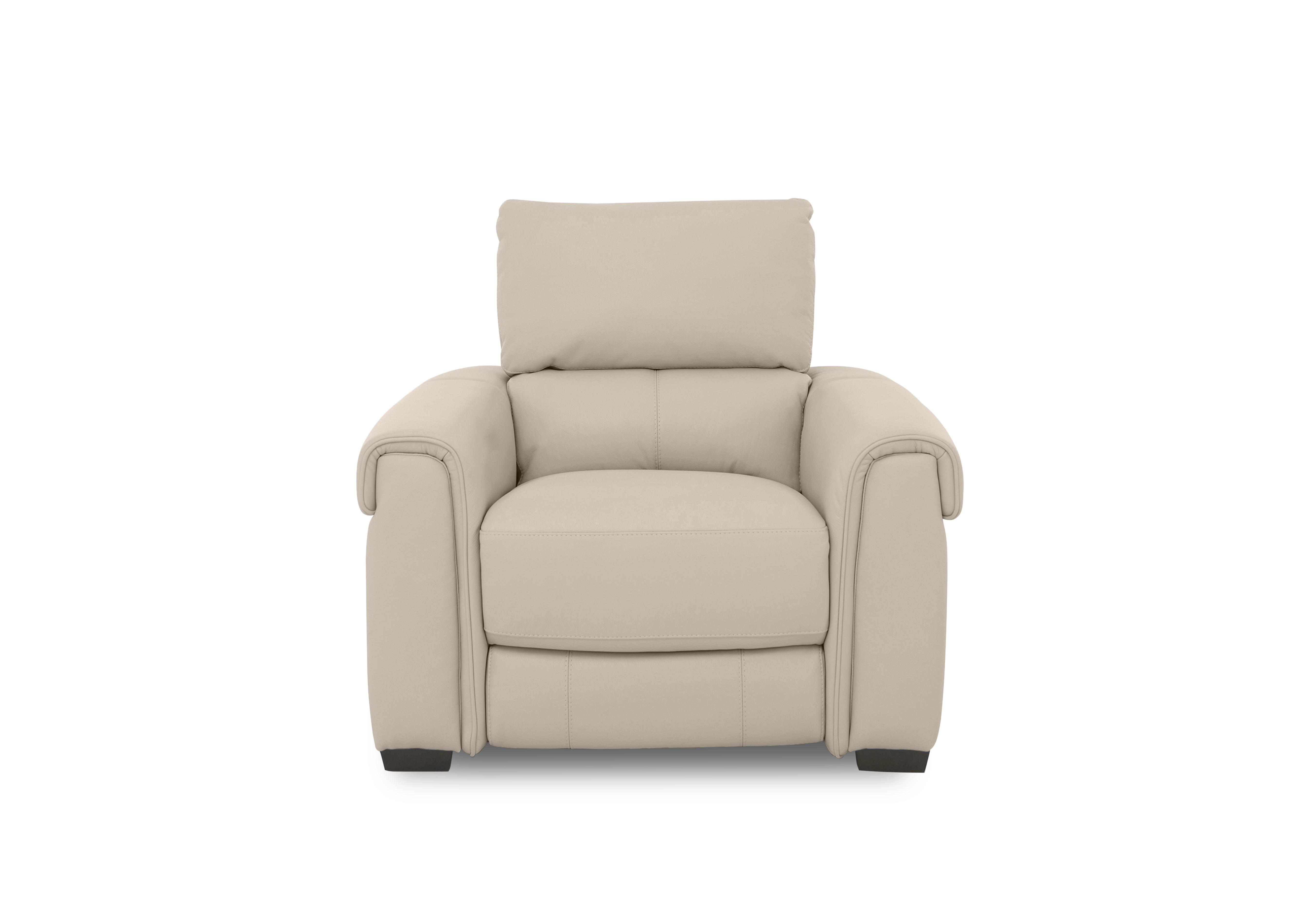 Nixon Leather Chair in Bv-041e Dapple Grey on Furniture Village