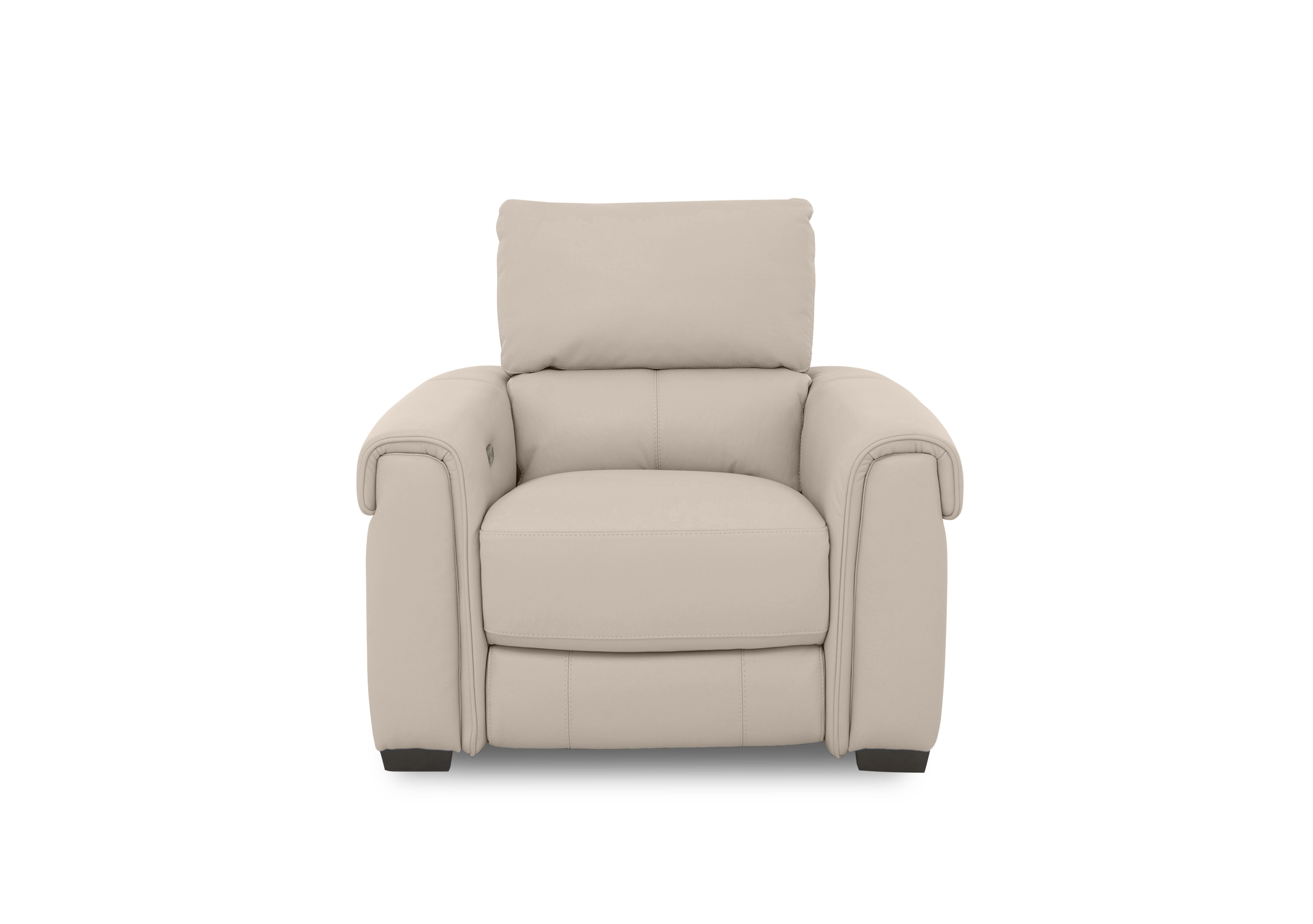 Nixon Leather Chair in Bv-041e Dapple Grey on Furniture Village