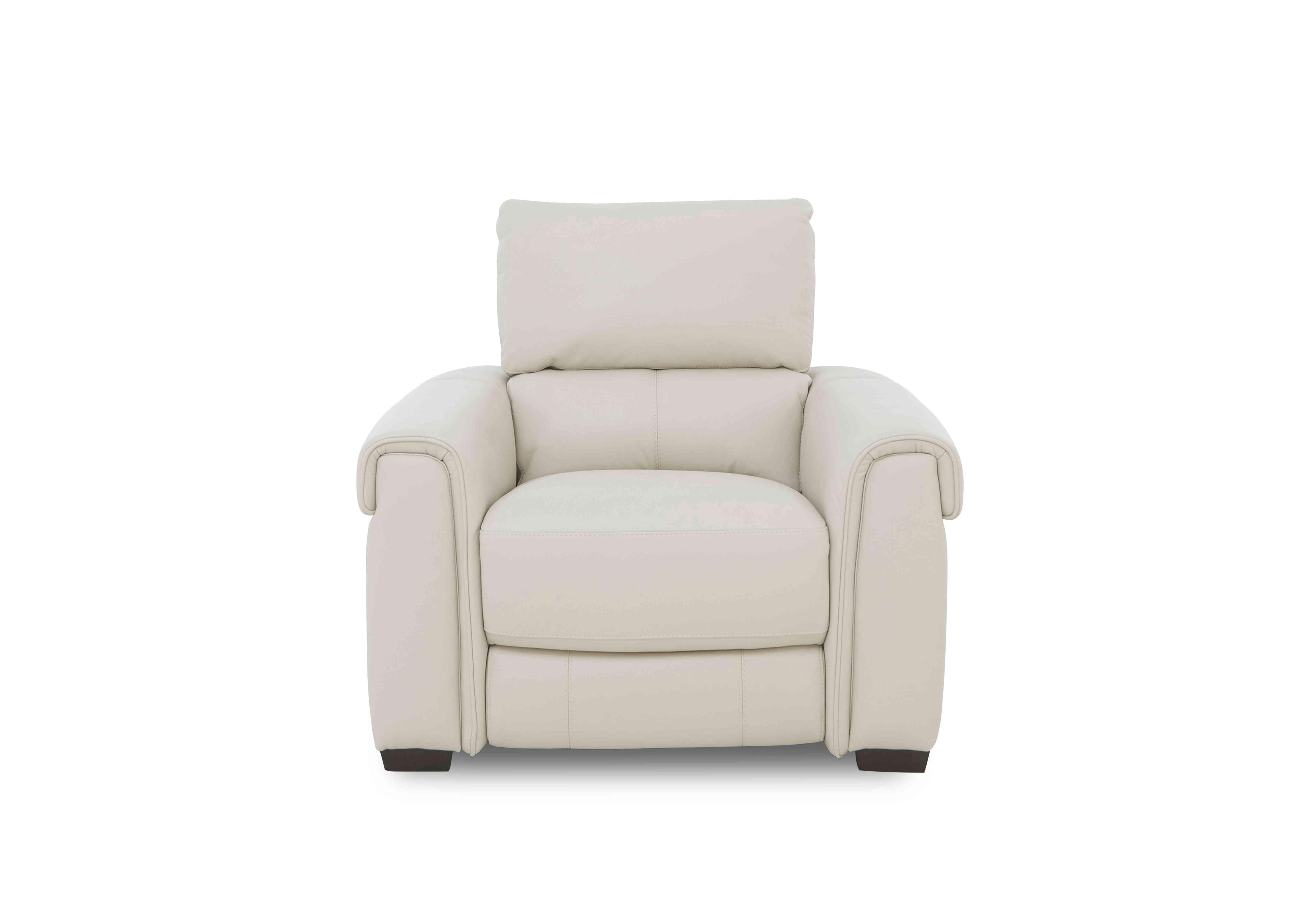 Nixon Leather Chair in Bv-156e Frost on Furniture Village