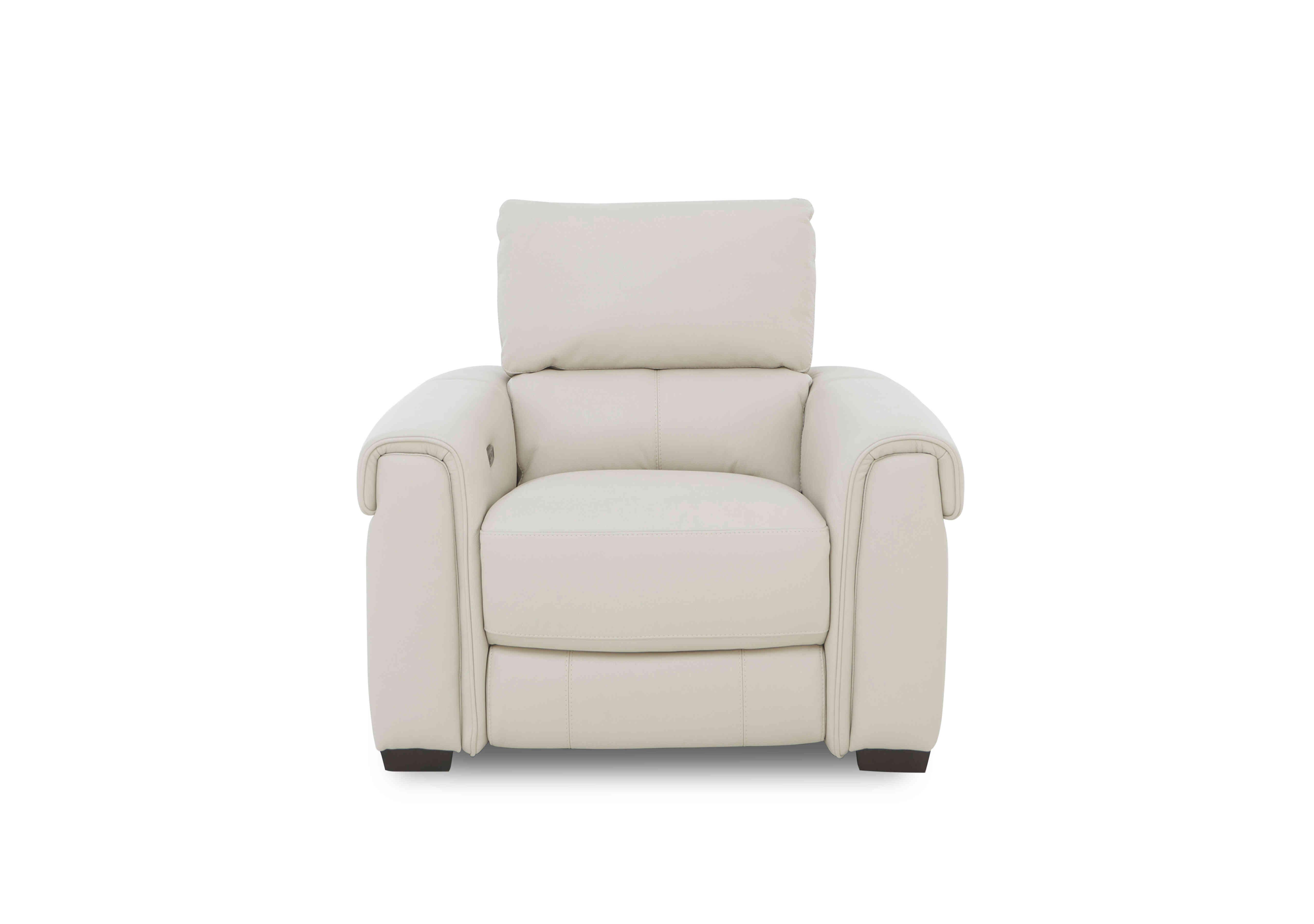 Nixon Leather Chair in Bv-156e Frost on Furniture Village