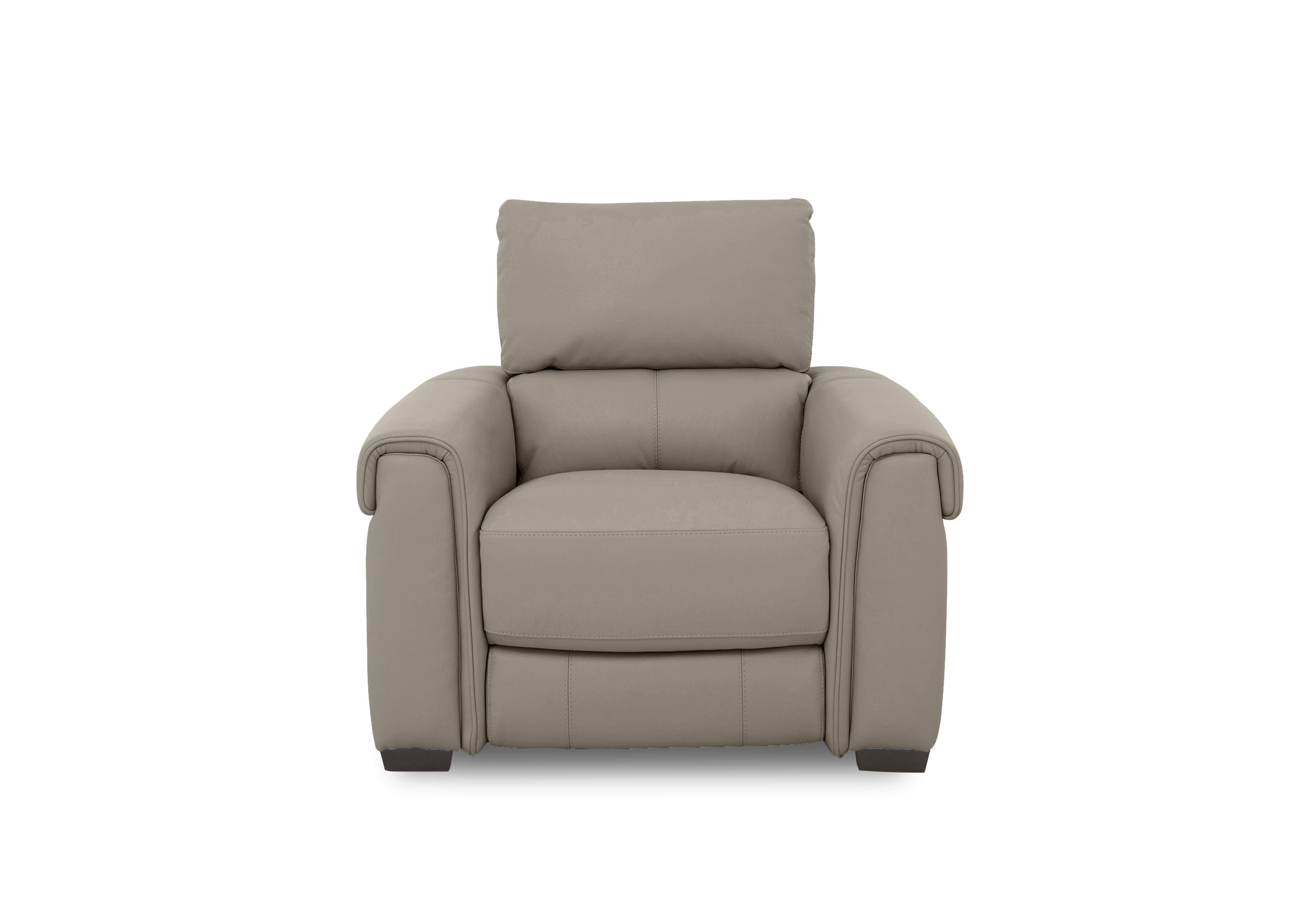 Nixon Leather Chair in Bv-722a Taupe on Furniture Village