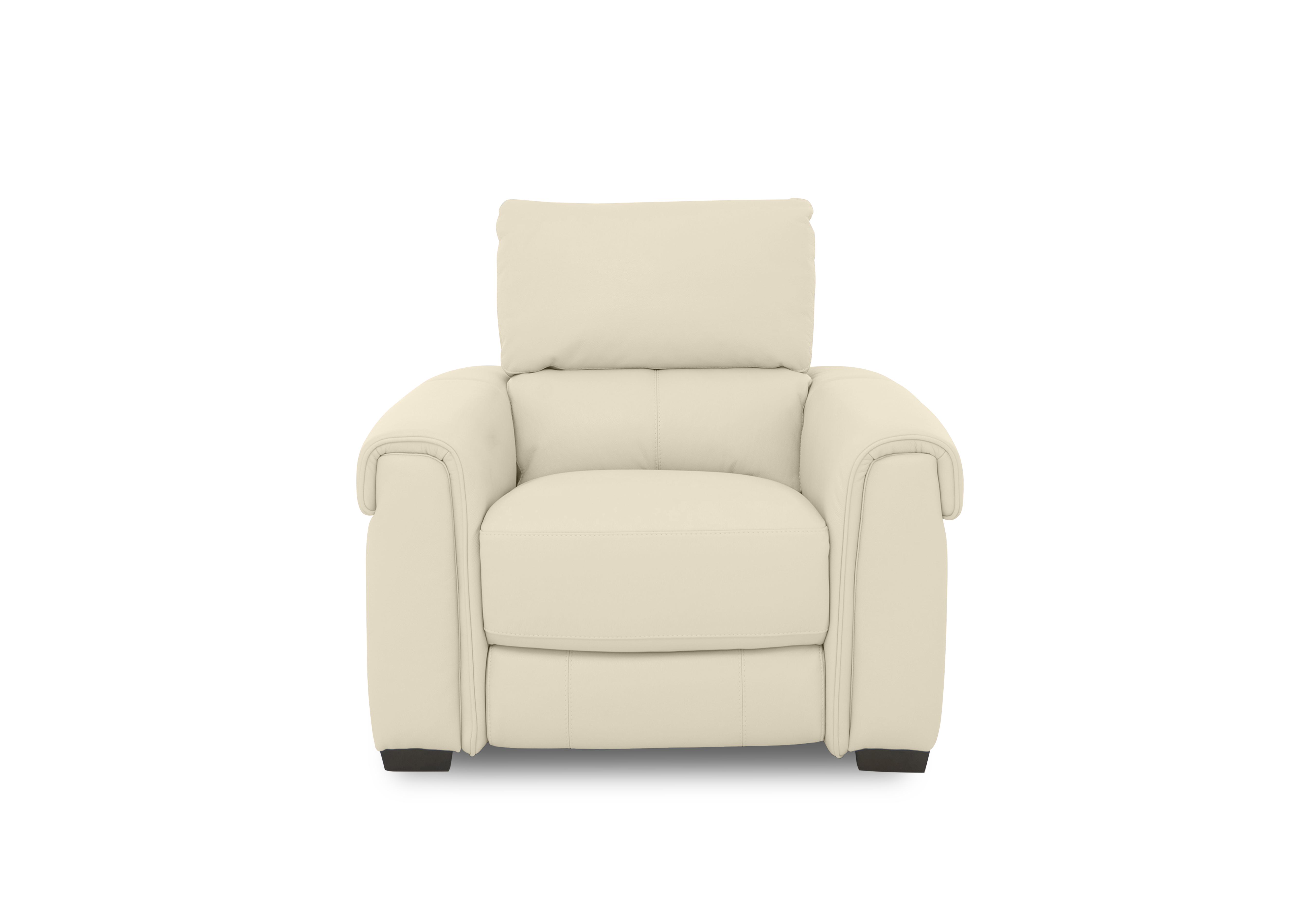 Nixon Leather Chair in Nw-521e Frost on Furniture Village