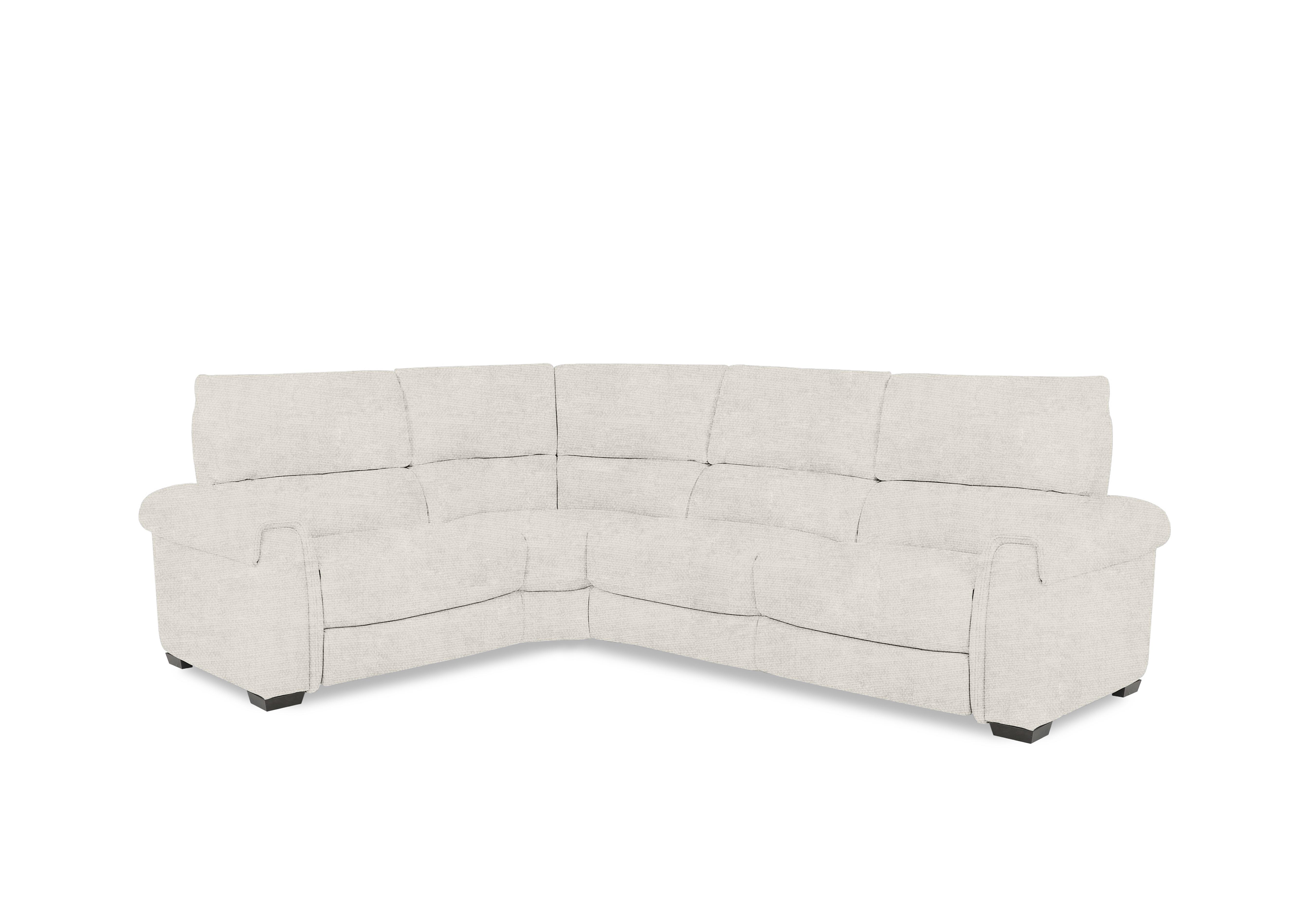 Nixon Fabric Corner Sofa in Fab-Coe-R102 Ivory on Furniture Village