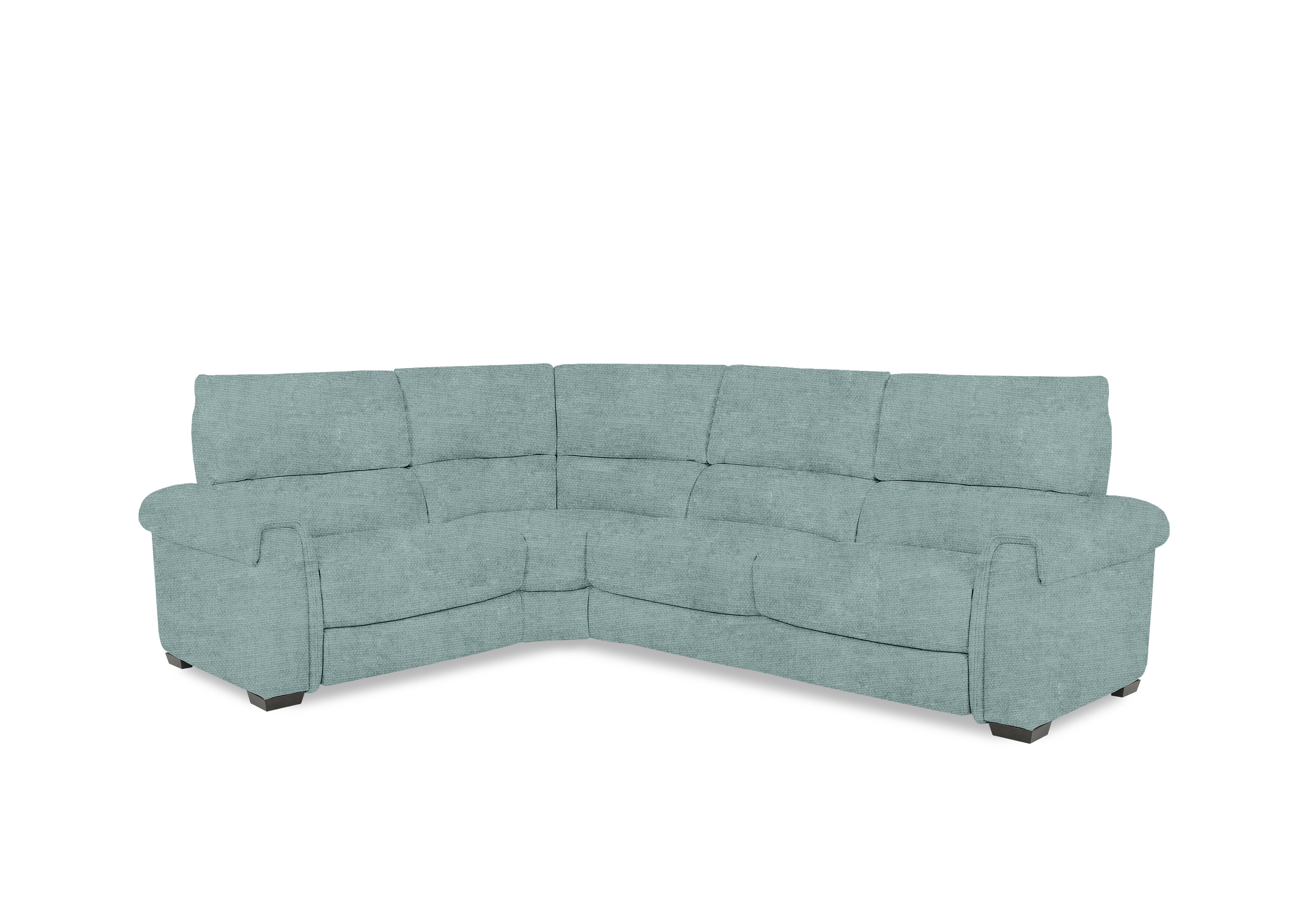 Nixon Fabric Corner Sofa in Fab-Coe-R313 Baby Blue on Furniture Village