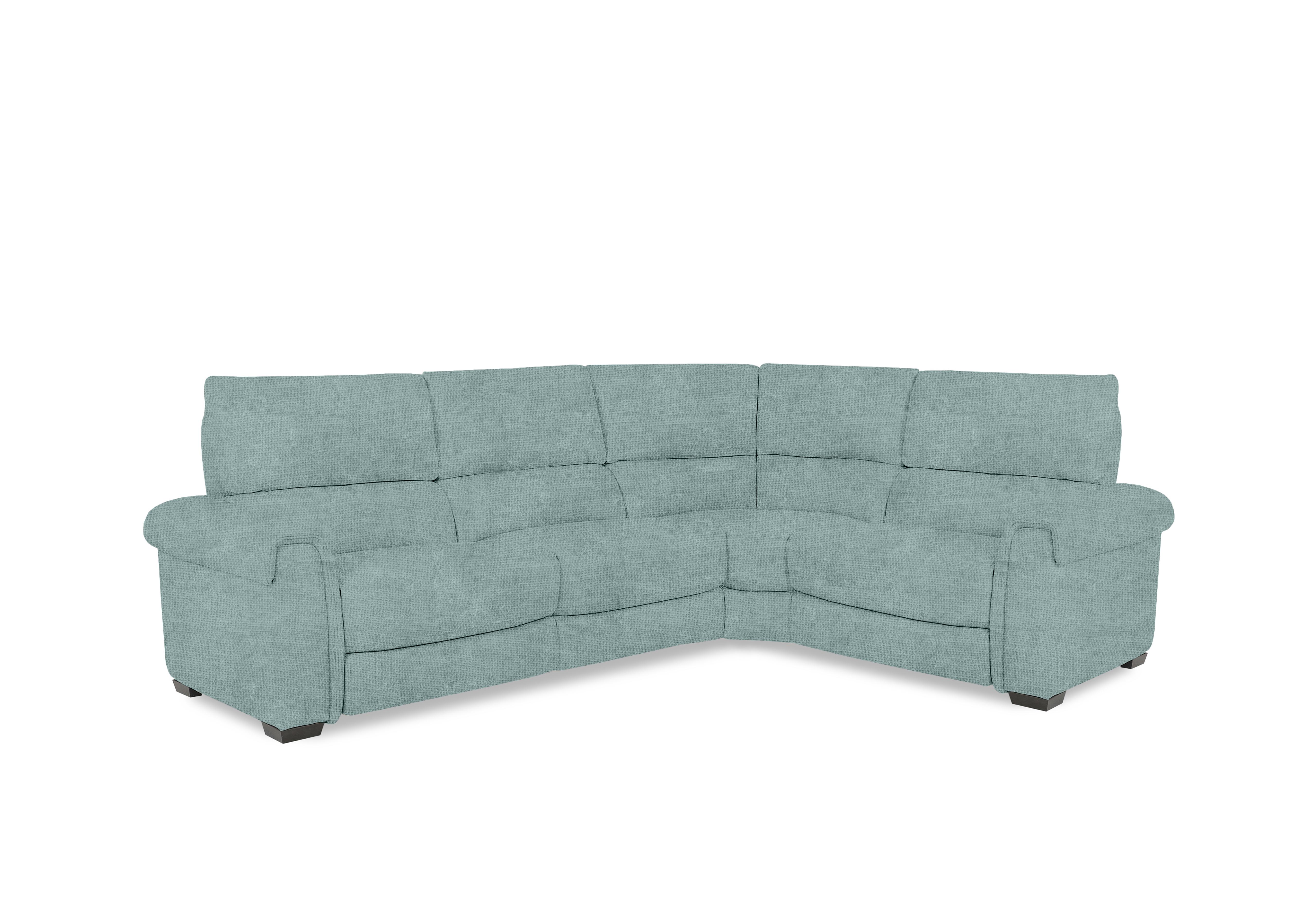 Nixon Fabric Corner Sofa in Fab-Coe-R313 Baby Blue on Furniture Village