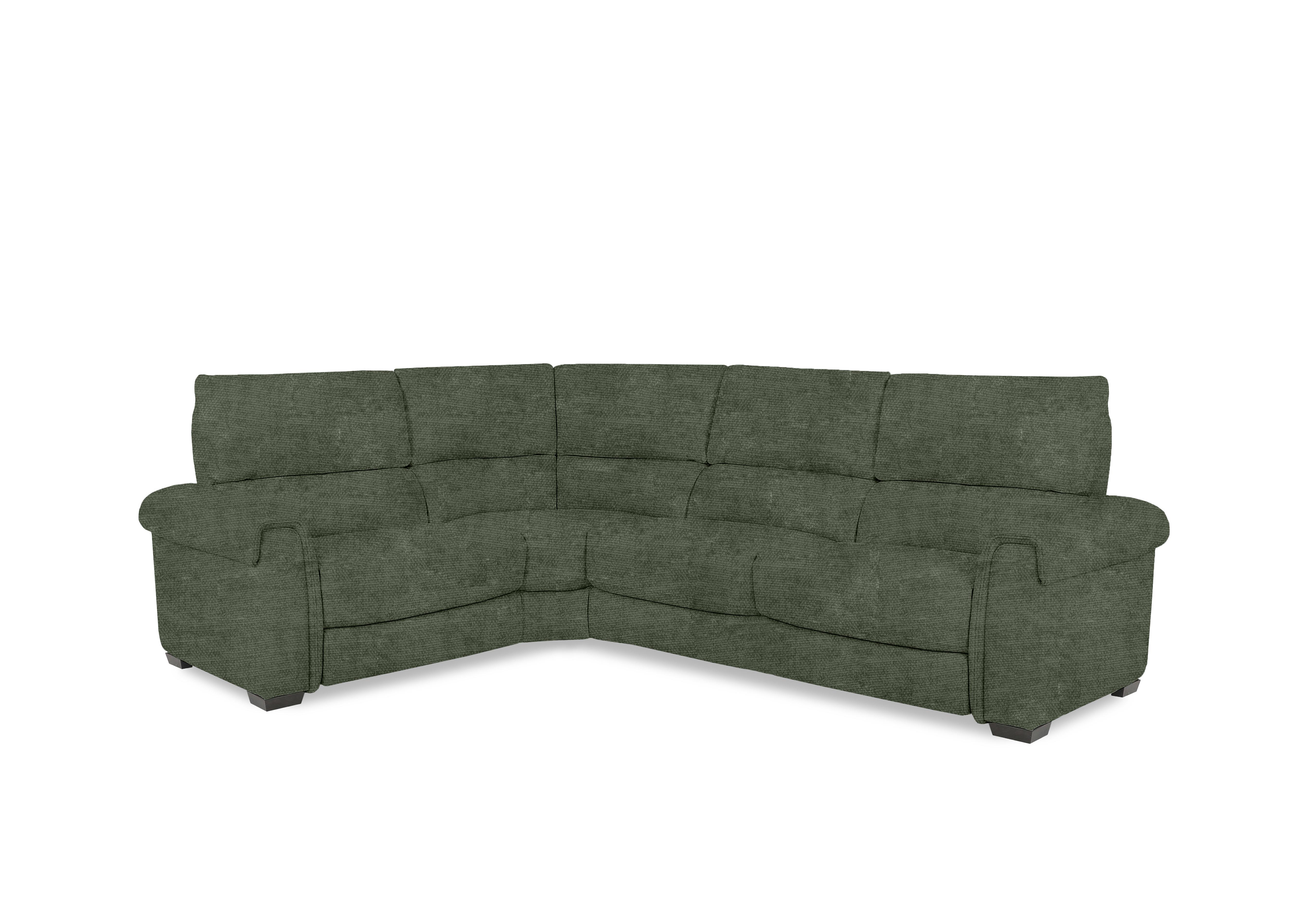 Nixon Fabric Corner Sofa in Fab-Coe-R801 Olive Green on Furniture Village