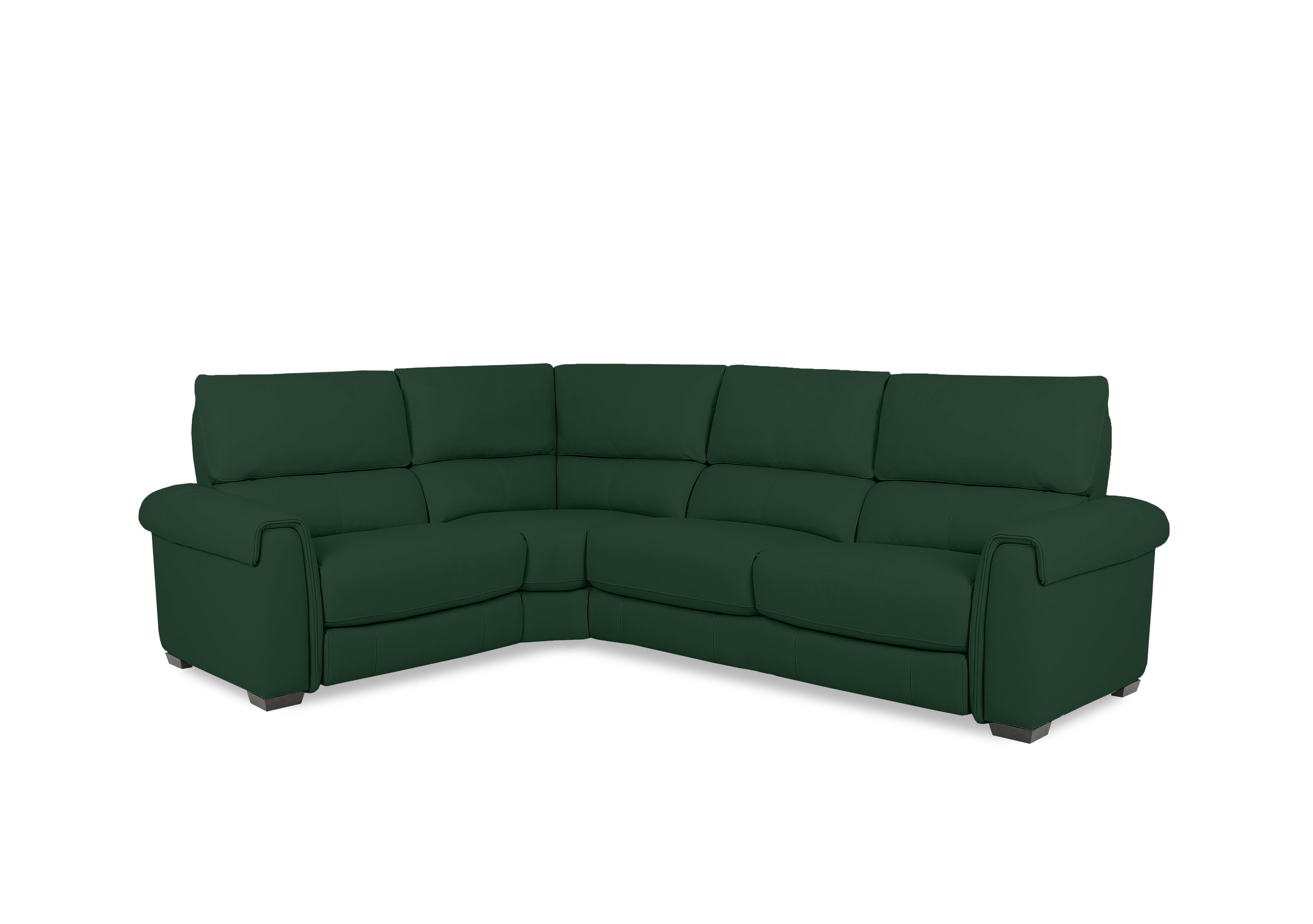 Nixon Fabric Corner Sofa in Fab-Meg-R37 Emerald Green on Furniture Village