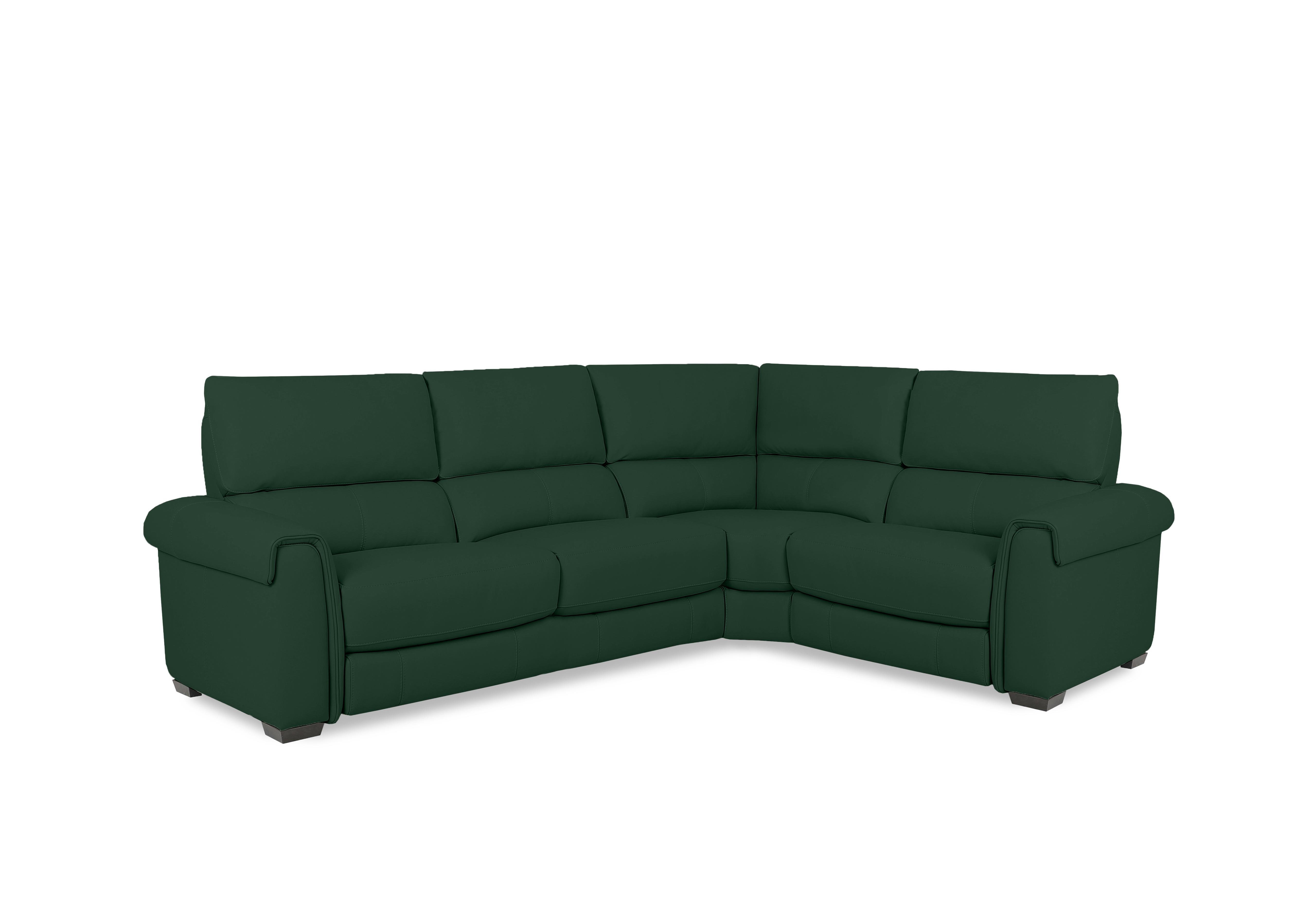 Nixon Fabric Corner Sofa in Fab-Meg-R37 Emerald Green on Furniture Village