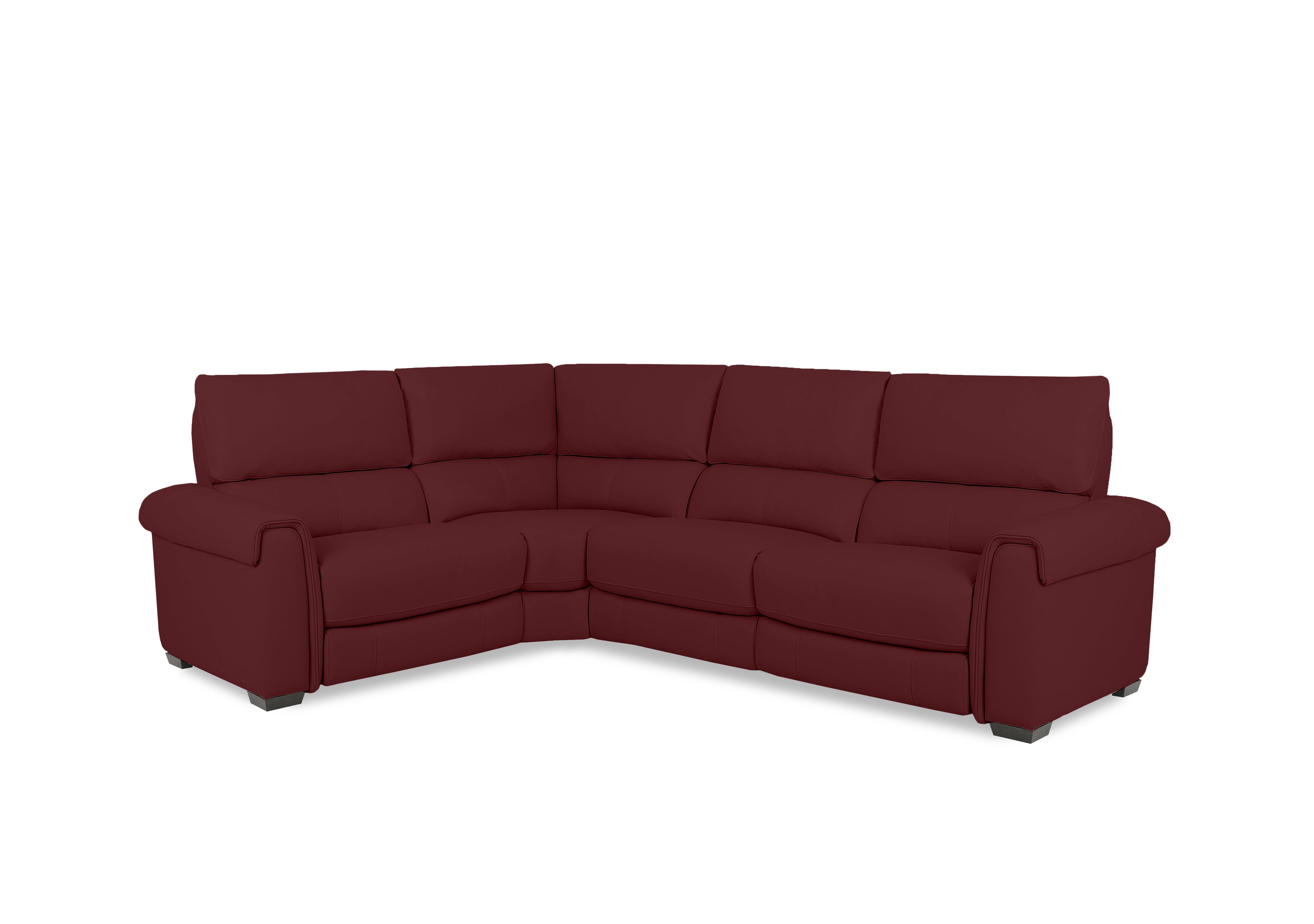 Nixon Fabric Corner Sofa in Fab-Meg-R65 Burgundy on Furniture Village