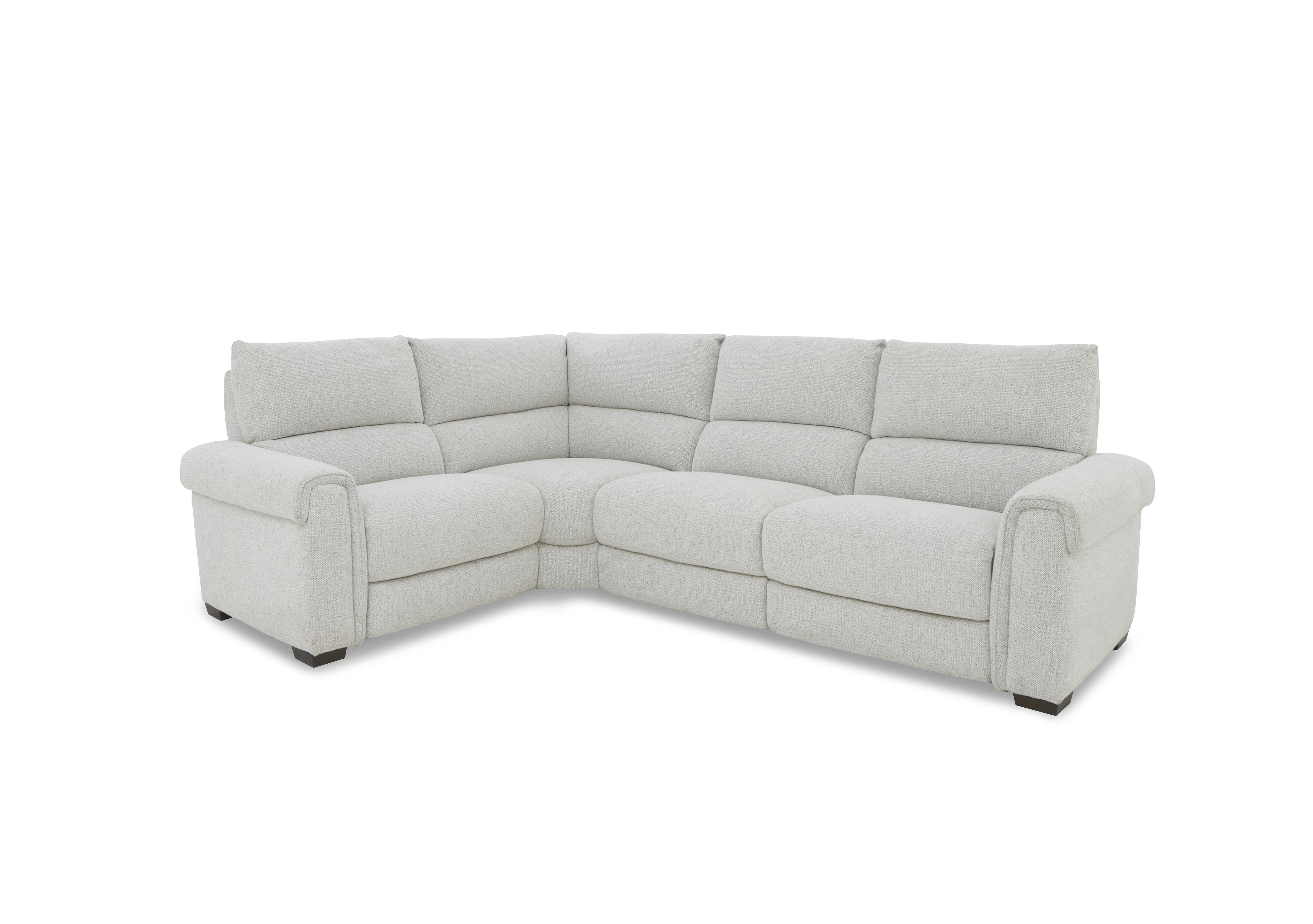 Nixon Fabric Corner Sofa in Fab-Mil-R104 Oyster on Furniture Village