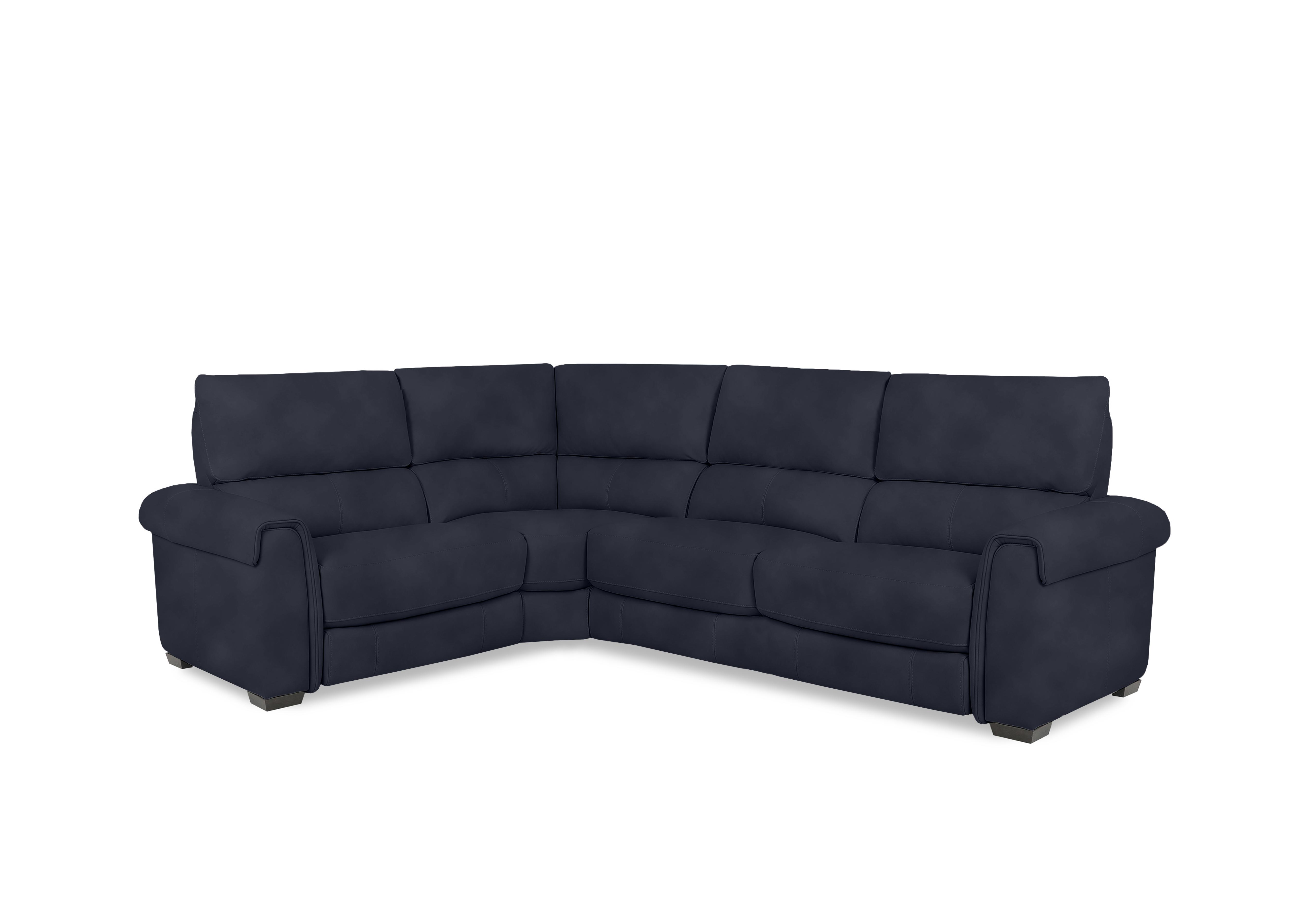 Nixon Fabric Corner Sofa in Sfa-Pey-R15 Navy Blue on Furniture Village