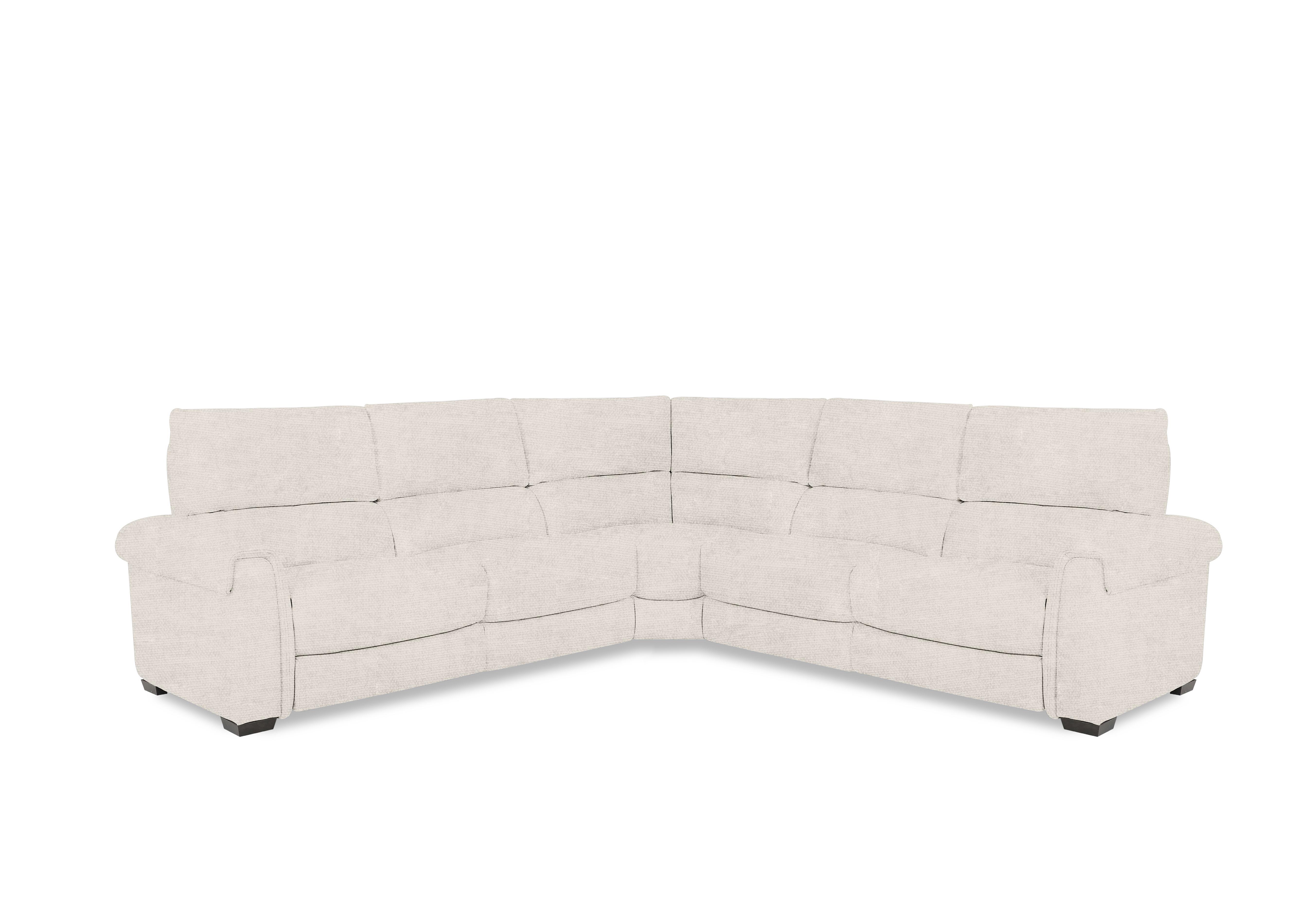 Nixon Fabric Large Corner Sofa in Fab-Coe-R102 Ivory on Furniture Village