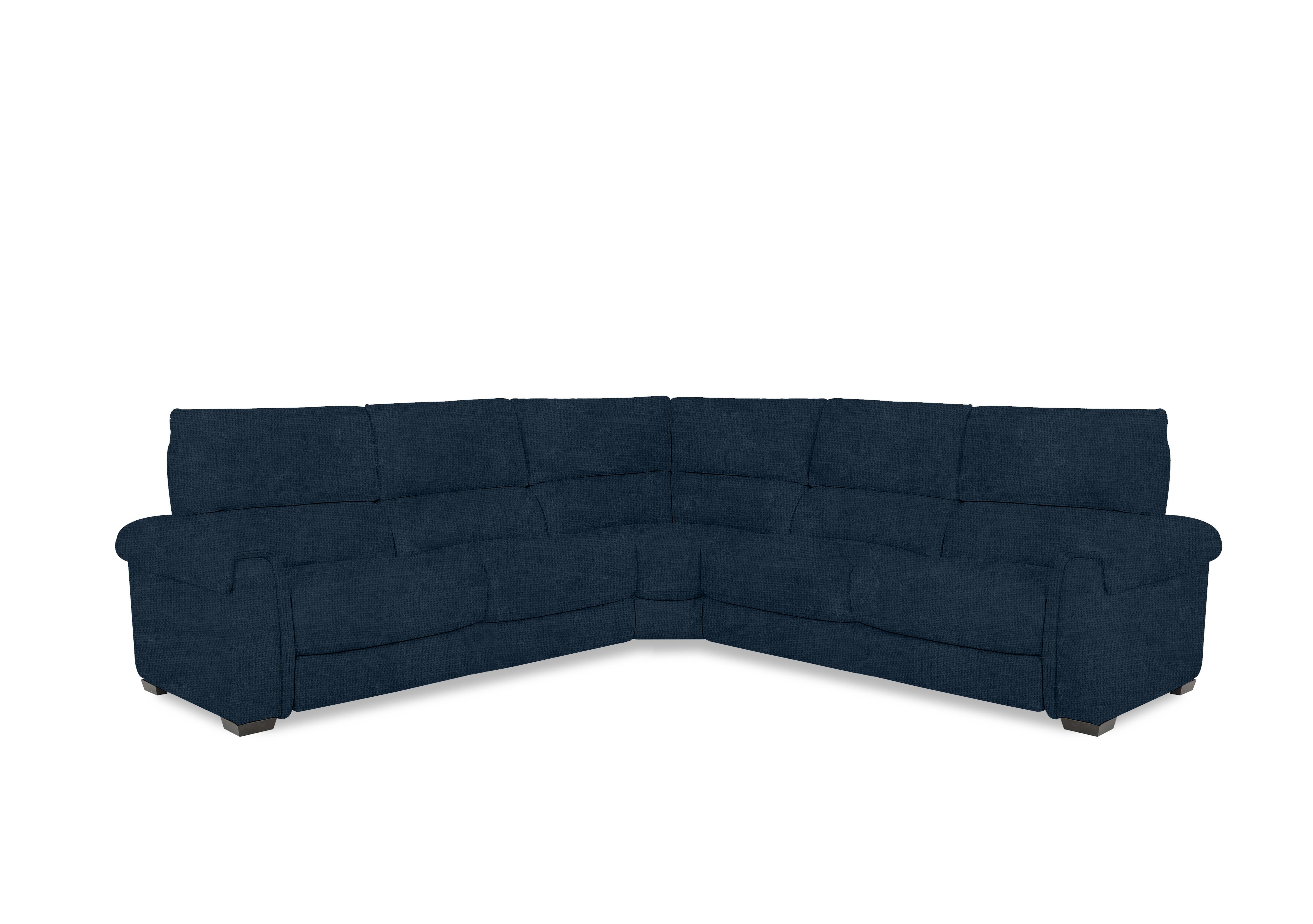 Nixon Fabric Large Corner Sofa in Fab-Coe-R304 Navy Blue on Furniture Village
