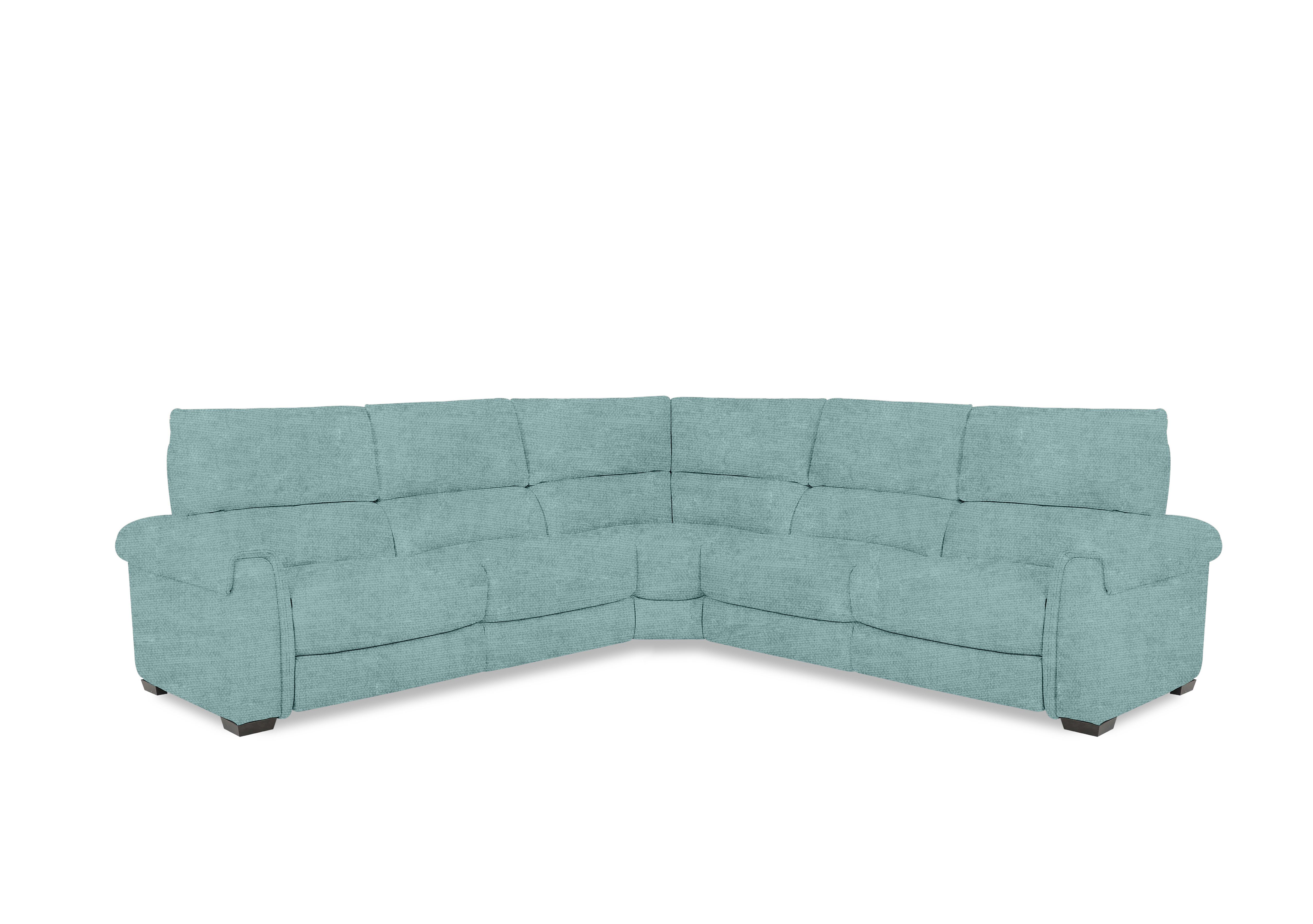 Nixon Fabric Large Corner Sofa in Fab-Coe-R313 Baby Blue on Furniture Village
