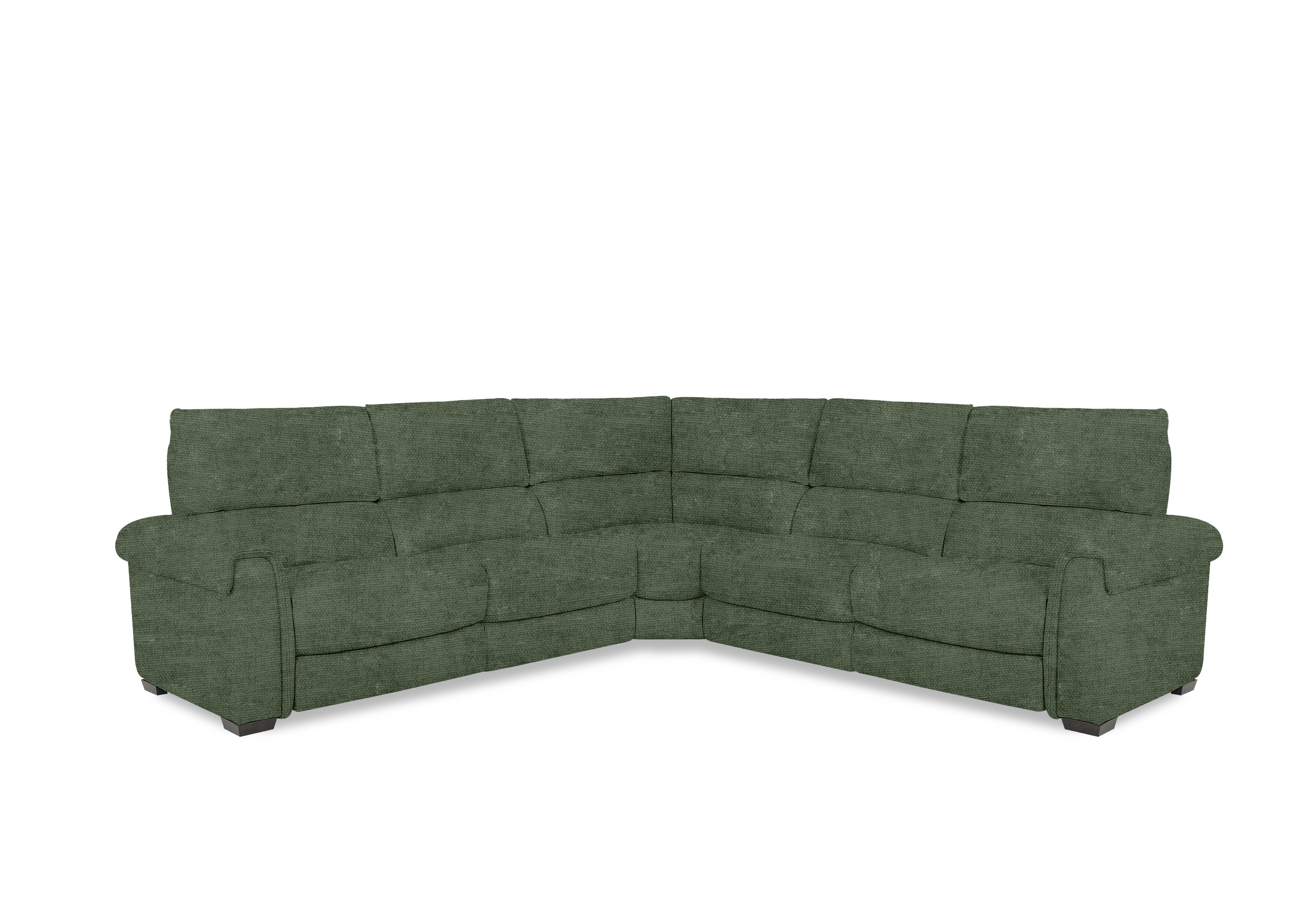 Nixon Fabric Large Corner Sofa in Fab-Coe-R801 Olive Green on Furniture Village