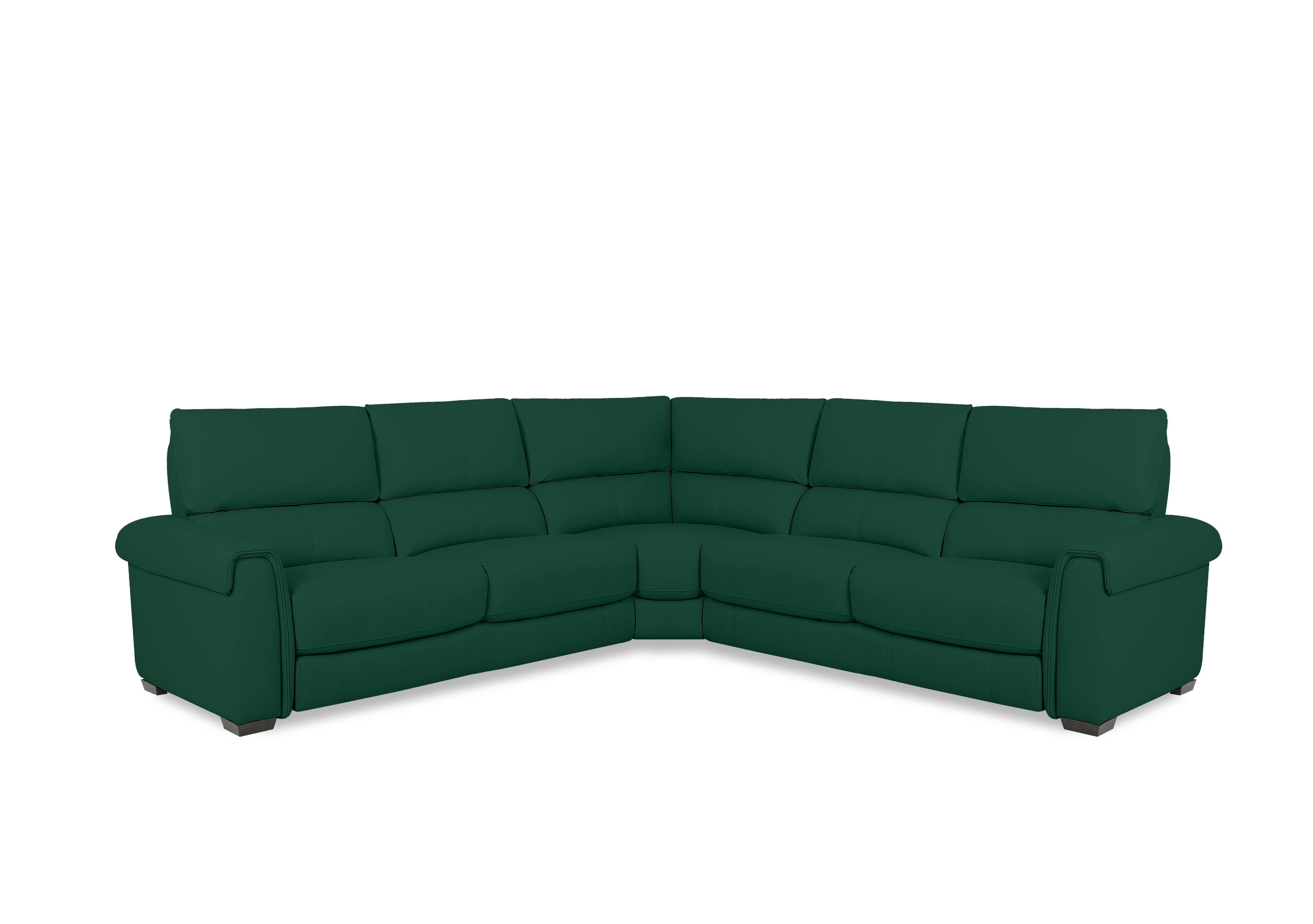 Nixon Fabric Large Corner Sofa in Fab-Meg-R37 Emerald Green on Furniture Village