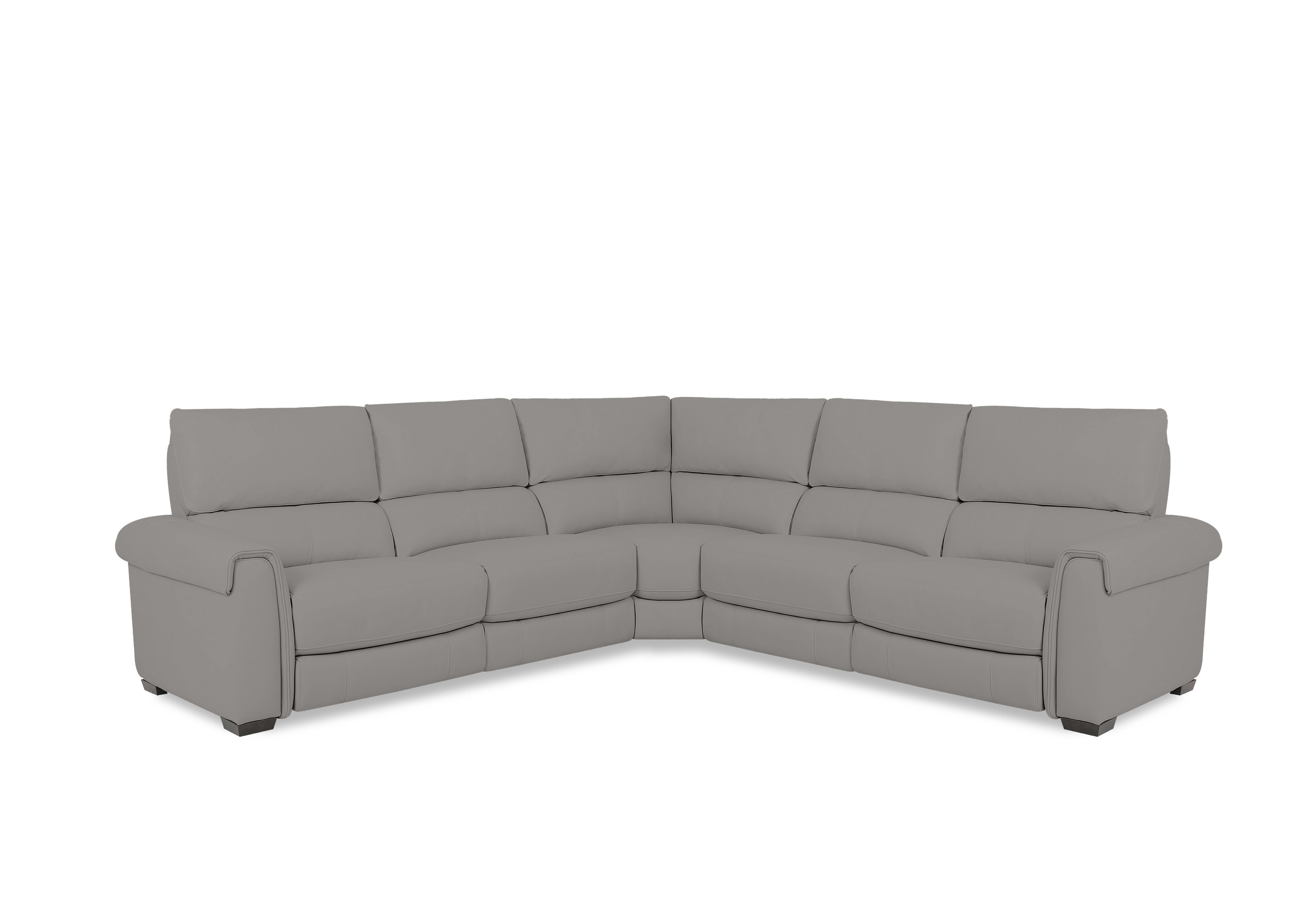 Nixon Fabric Large Corner Sofa in Fab-Meg-R40 Silver Grey on Furniture Village